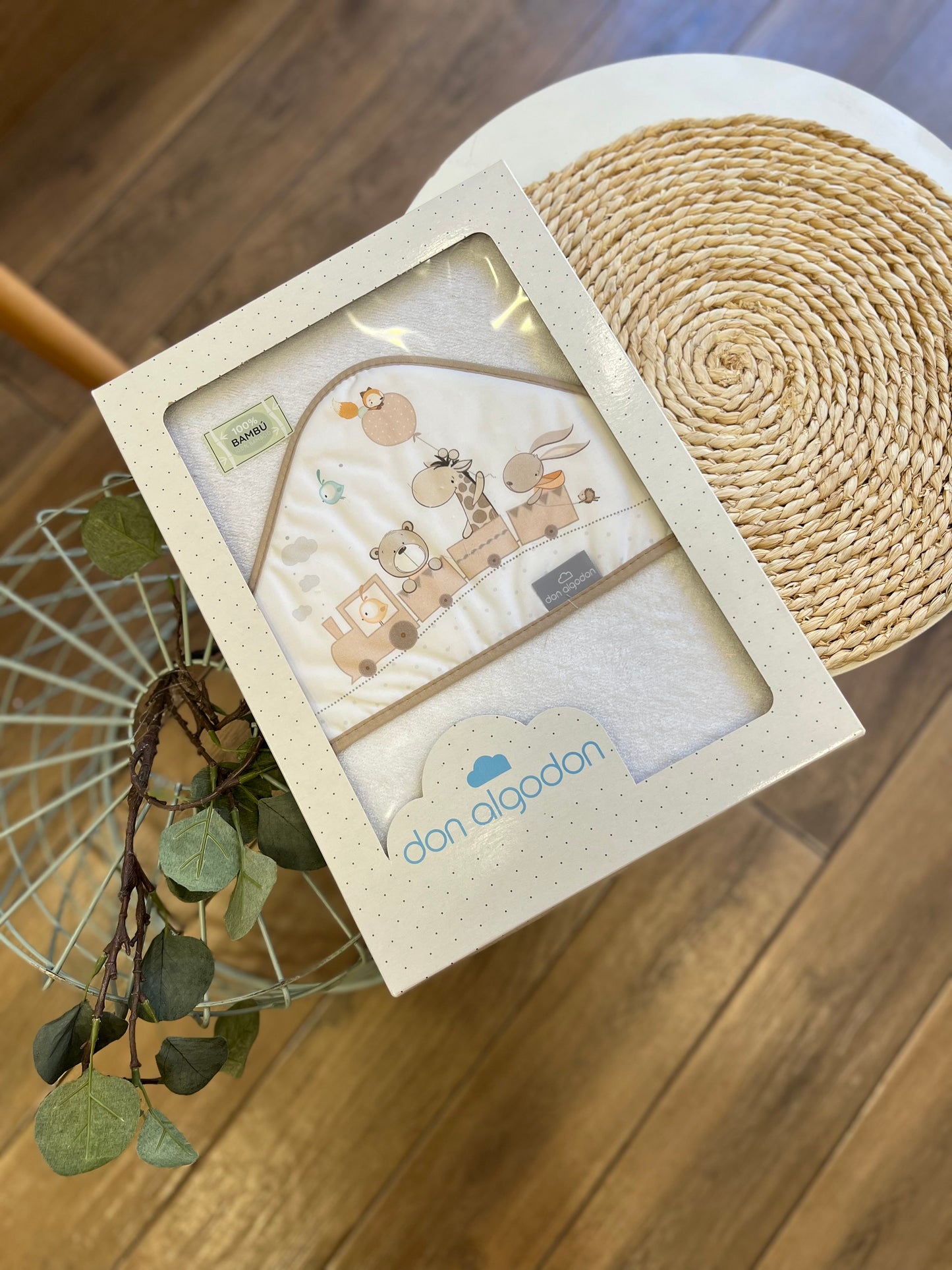 Accappatoio triangolo Safari con bavetta in spugna Beige
