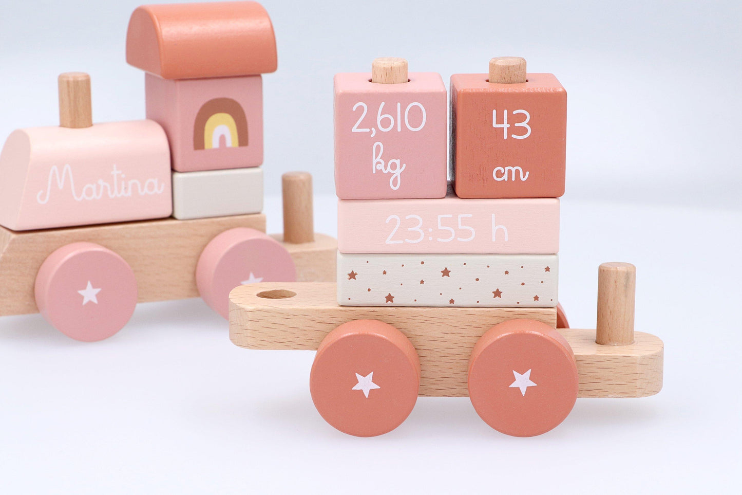 Trenino Legno Zoo Sunset Personalizzabile (TEMPO EXTRA per realizzazione)