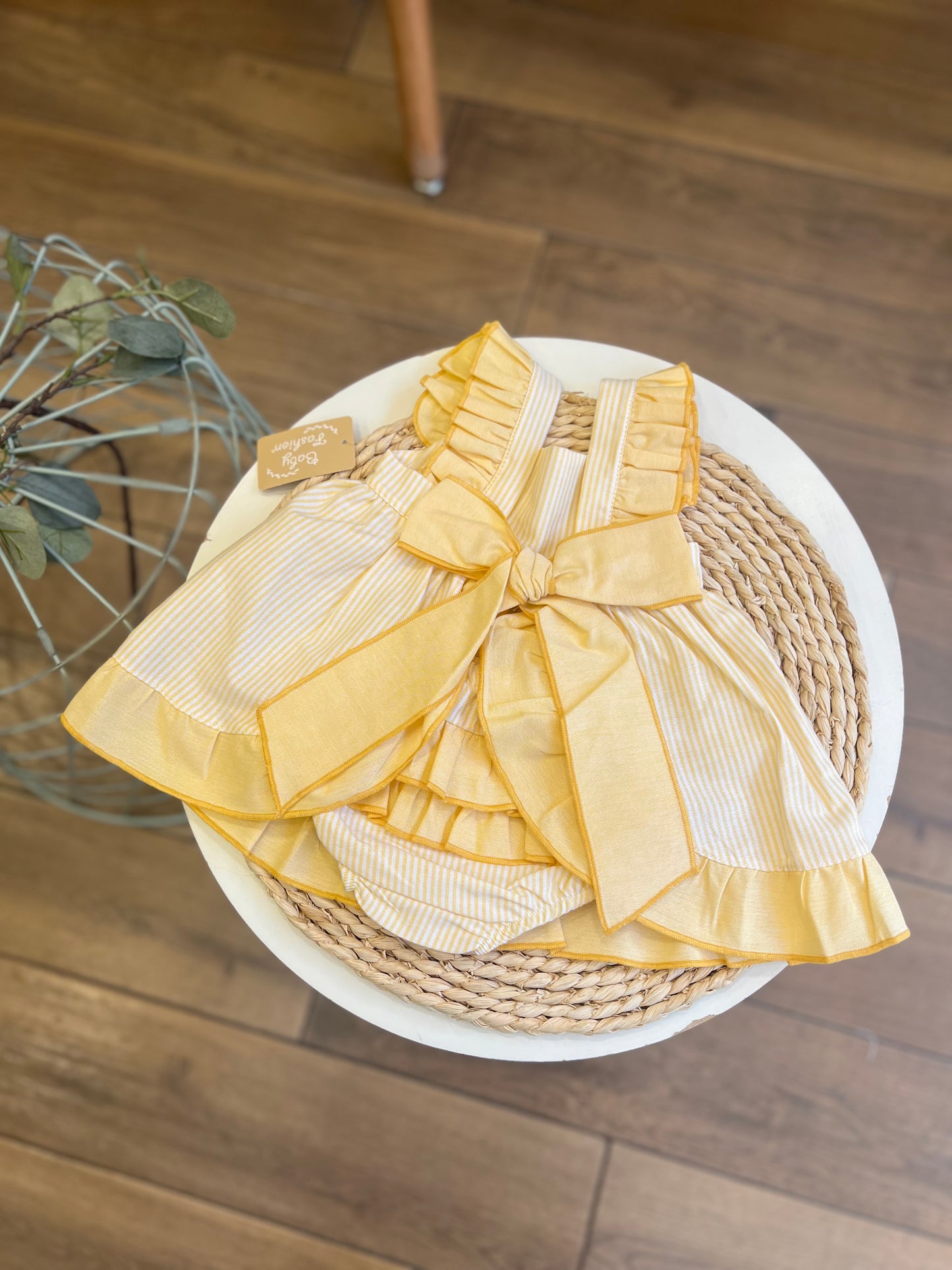 Abitino a righe Giallo