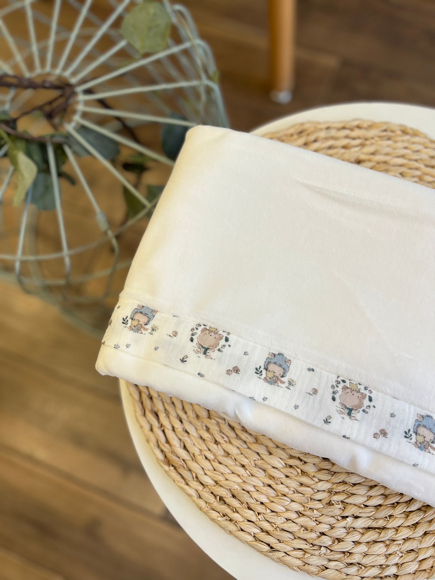 Coperta in ciniglia Maron