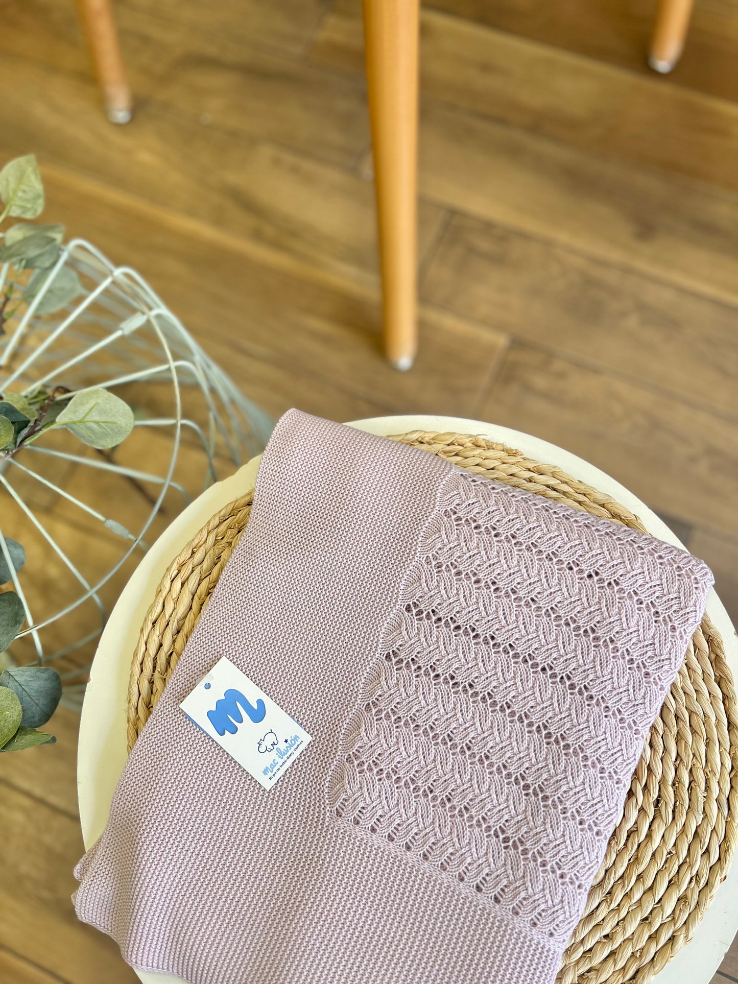 Coperta in filo estivo Malva