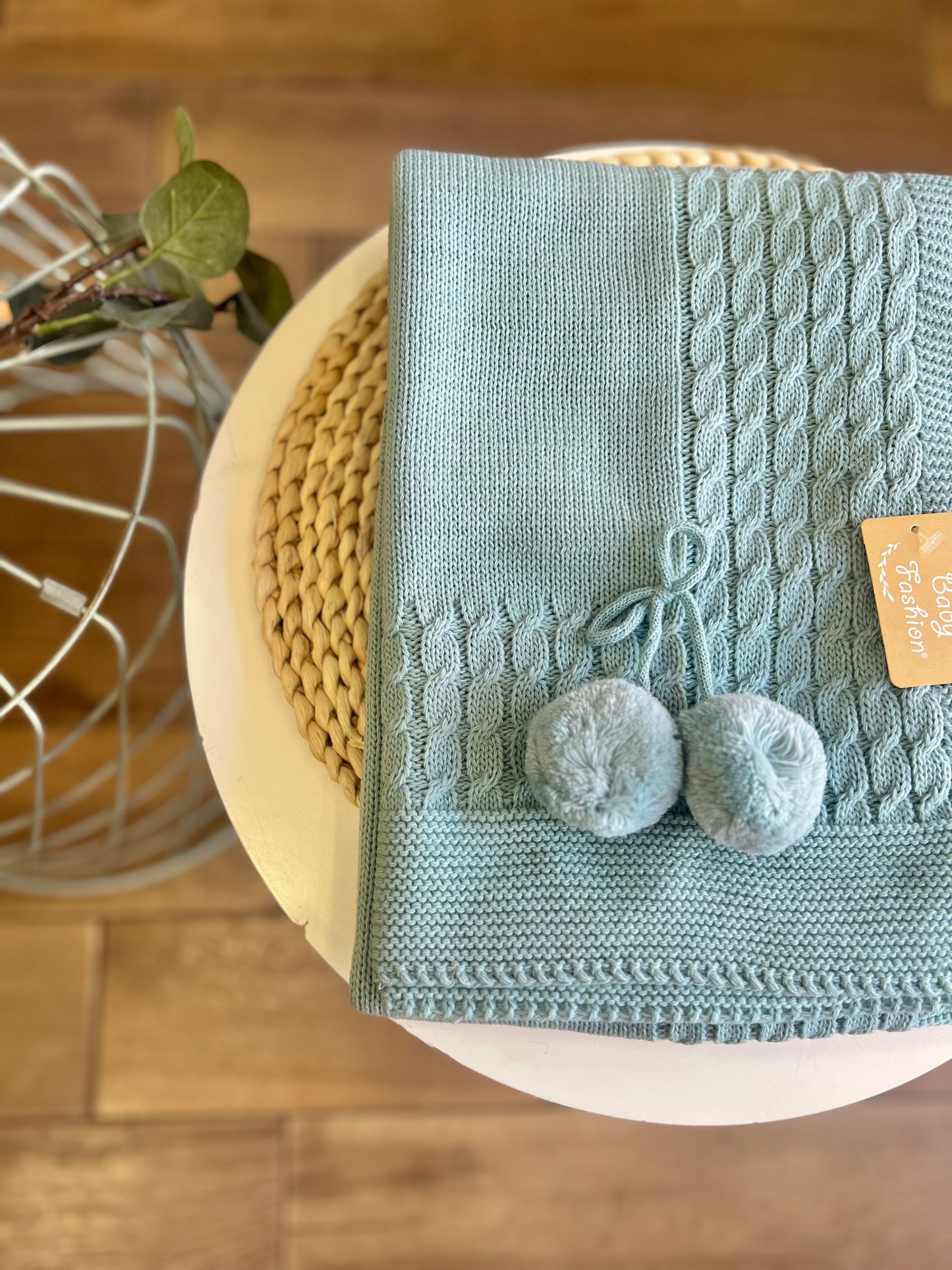Coperta invernale Pon pon Verde
