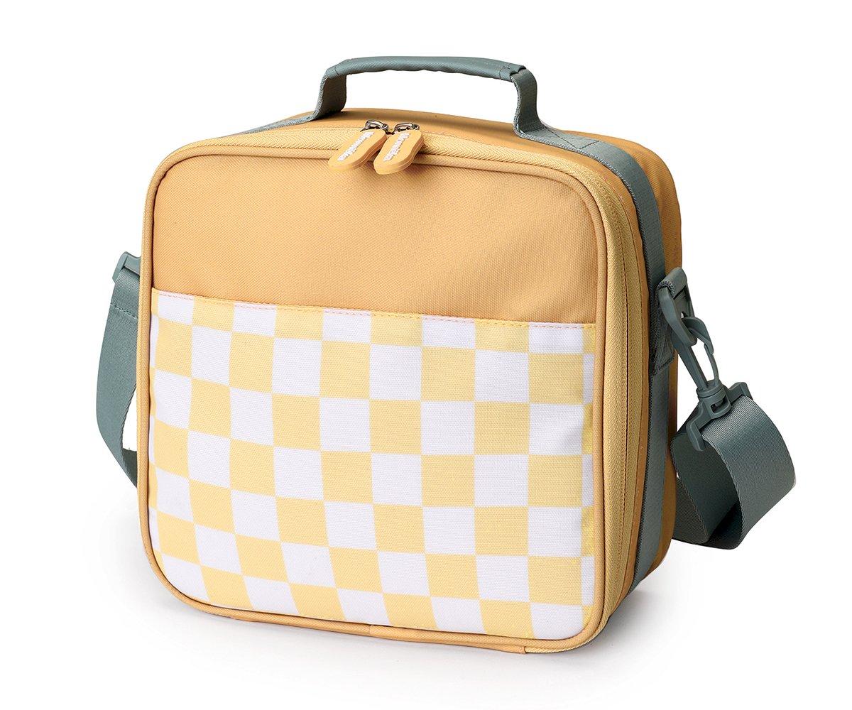 Borsa Termica Rigida Monnëka Yellow Chess Personalizzabile