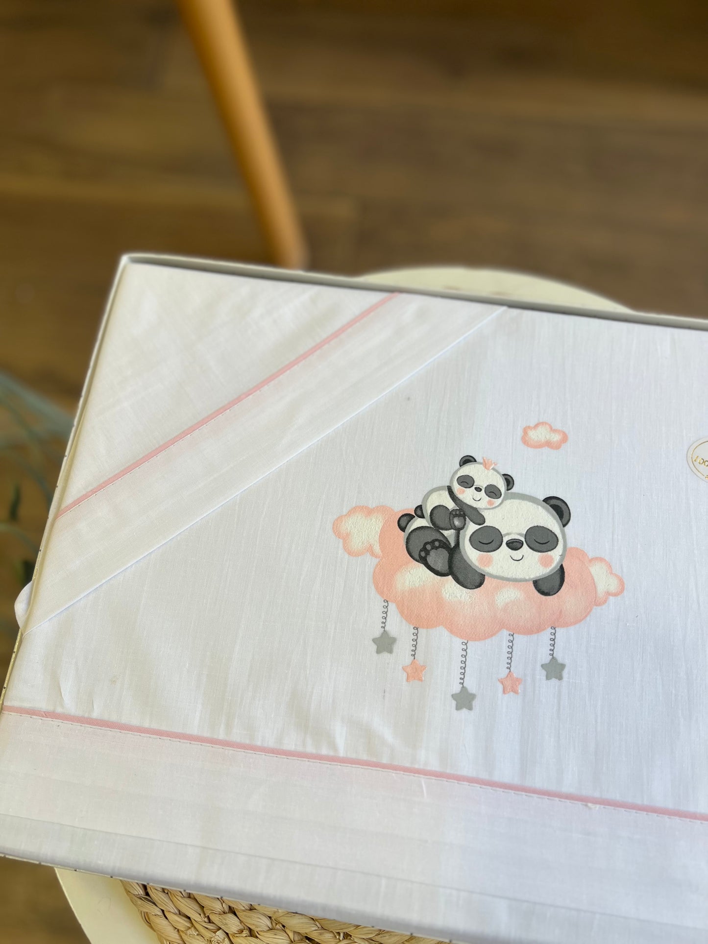 Set carrozzina Panda rosa