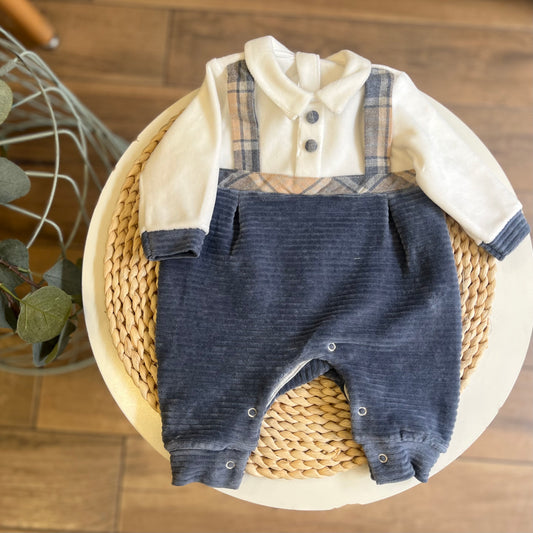 Tutina in ciniglia Blu