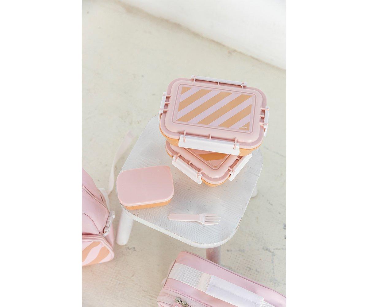 Lunch Box Grande Monneka Big Stripes Pink