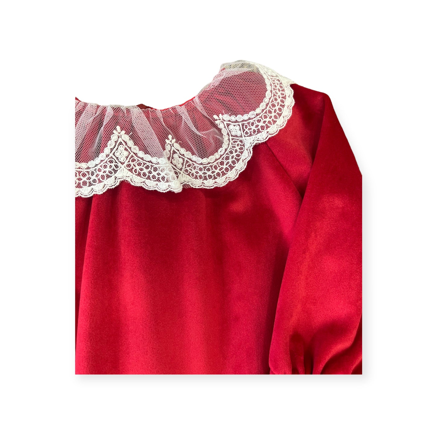 Vestito Lalalù in velluto da neonata