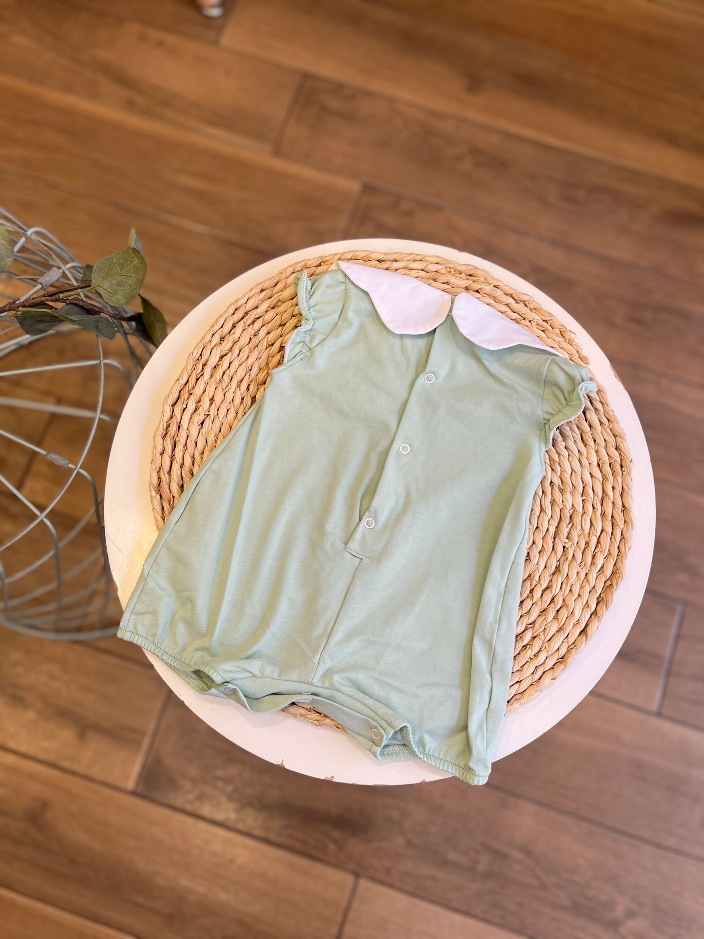 Pagliaccetto in cotone Salvia