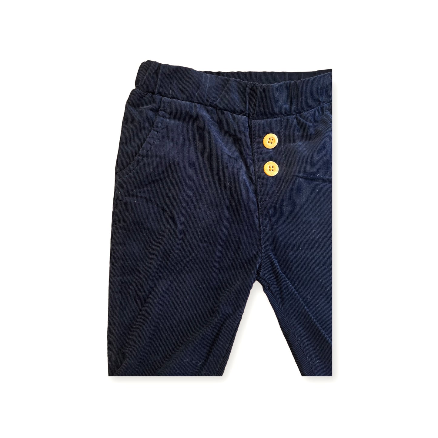 Pantalone a costine blu