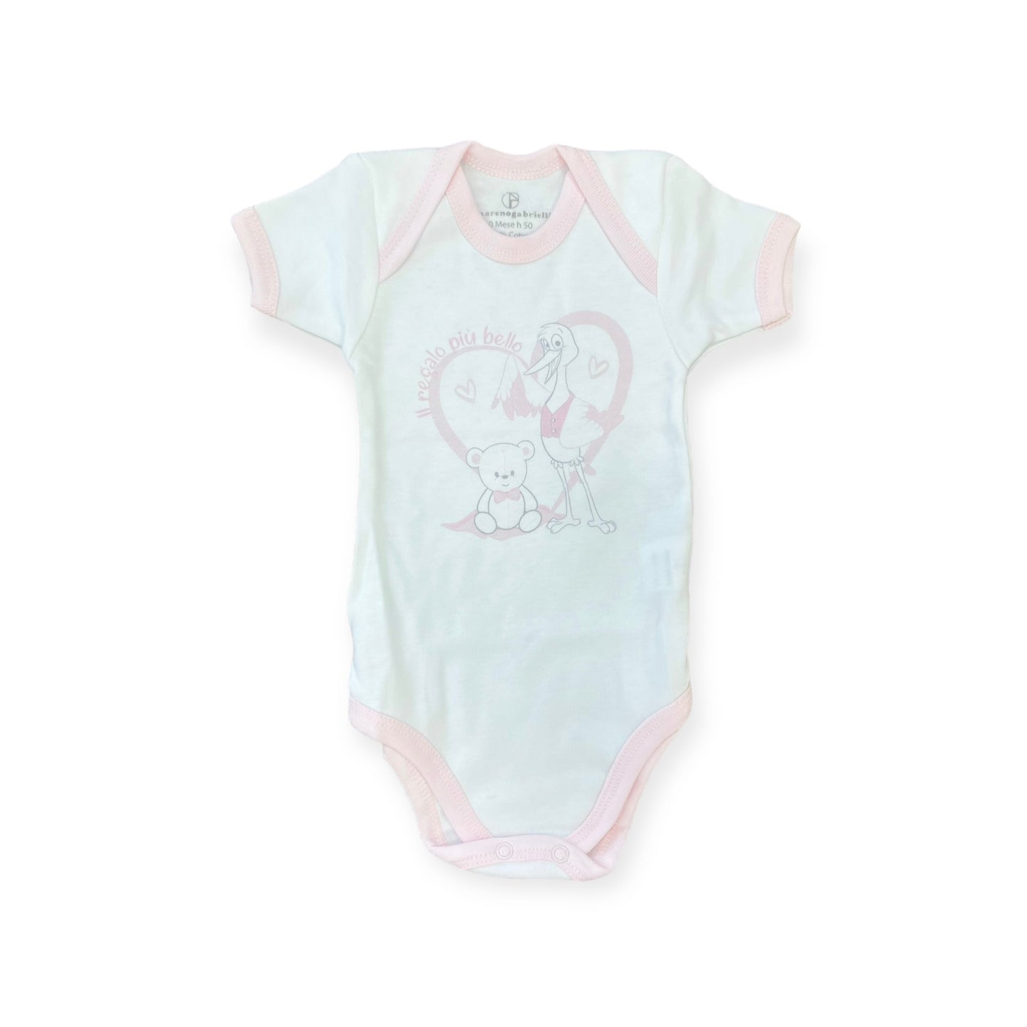 Set 2 body caldo cotone mezza manica