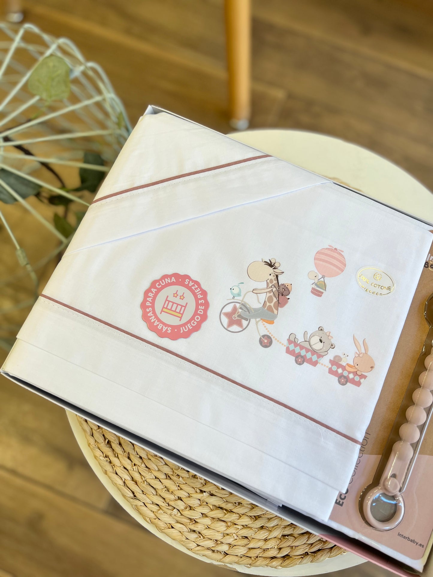 Set lettino + portaciuccio Trenino Safari Maquillage