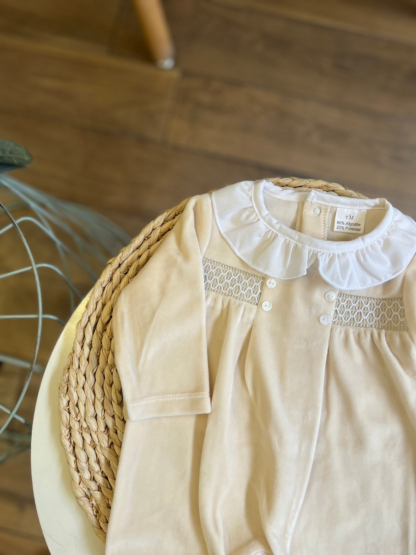 Tutina in ciniglia Crema