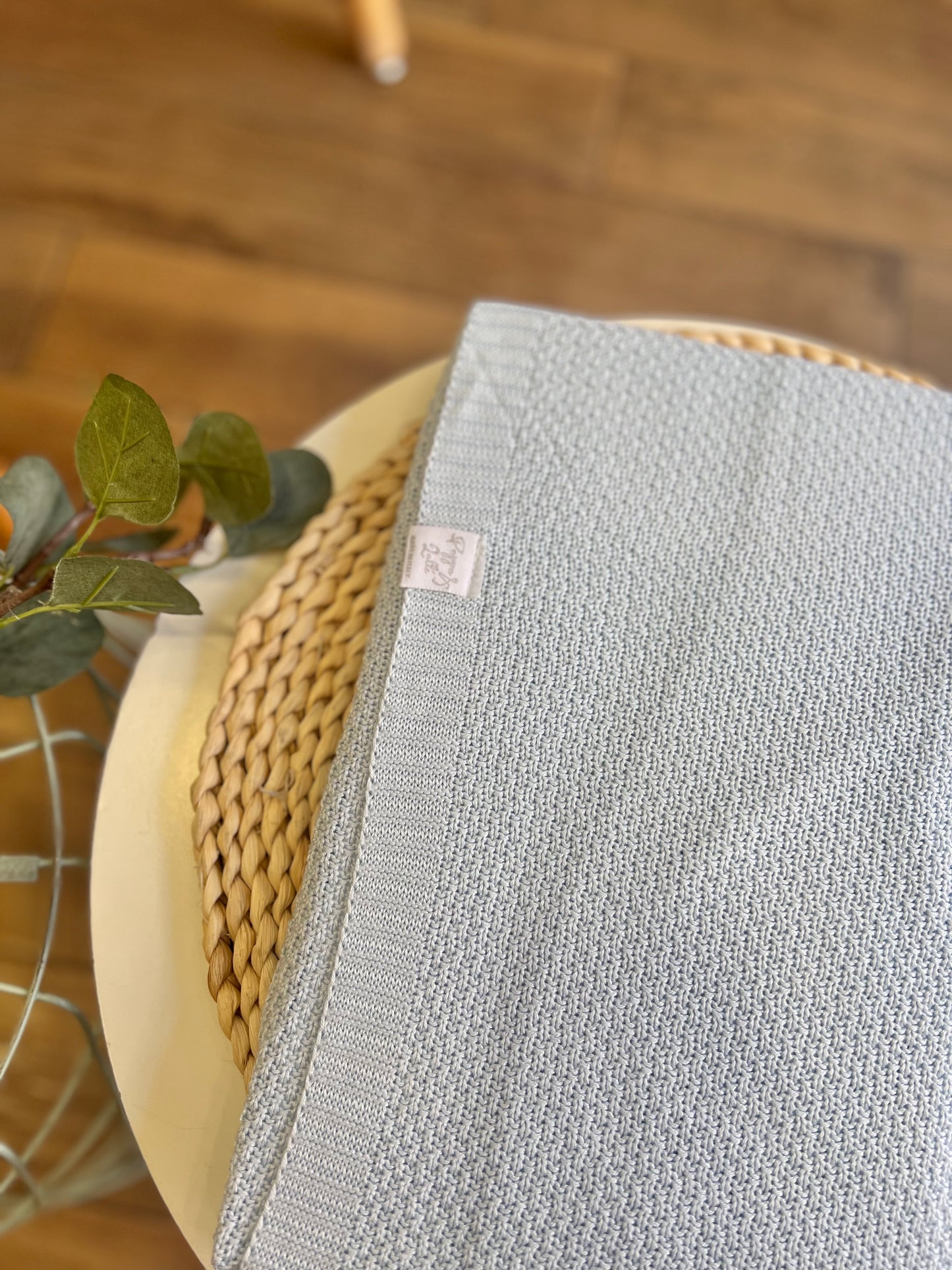 Coperta Celeste in cotone Bamboo