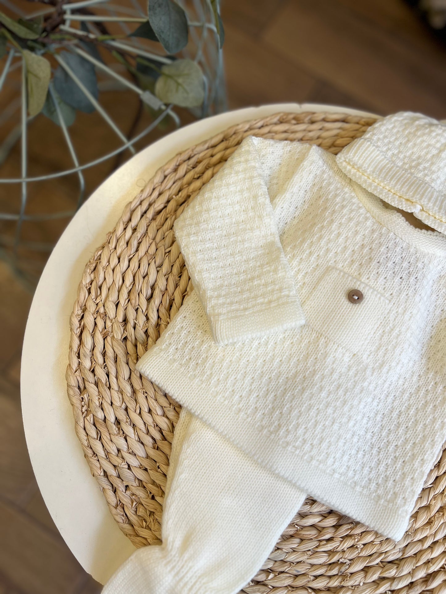 Completo invernale con cappellino Latte