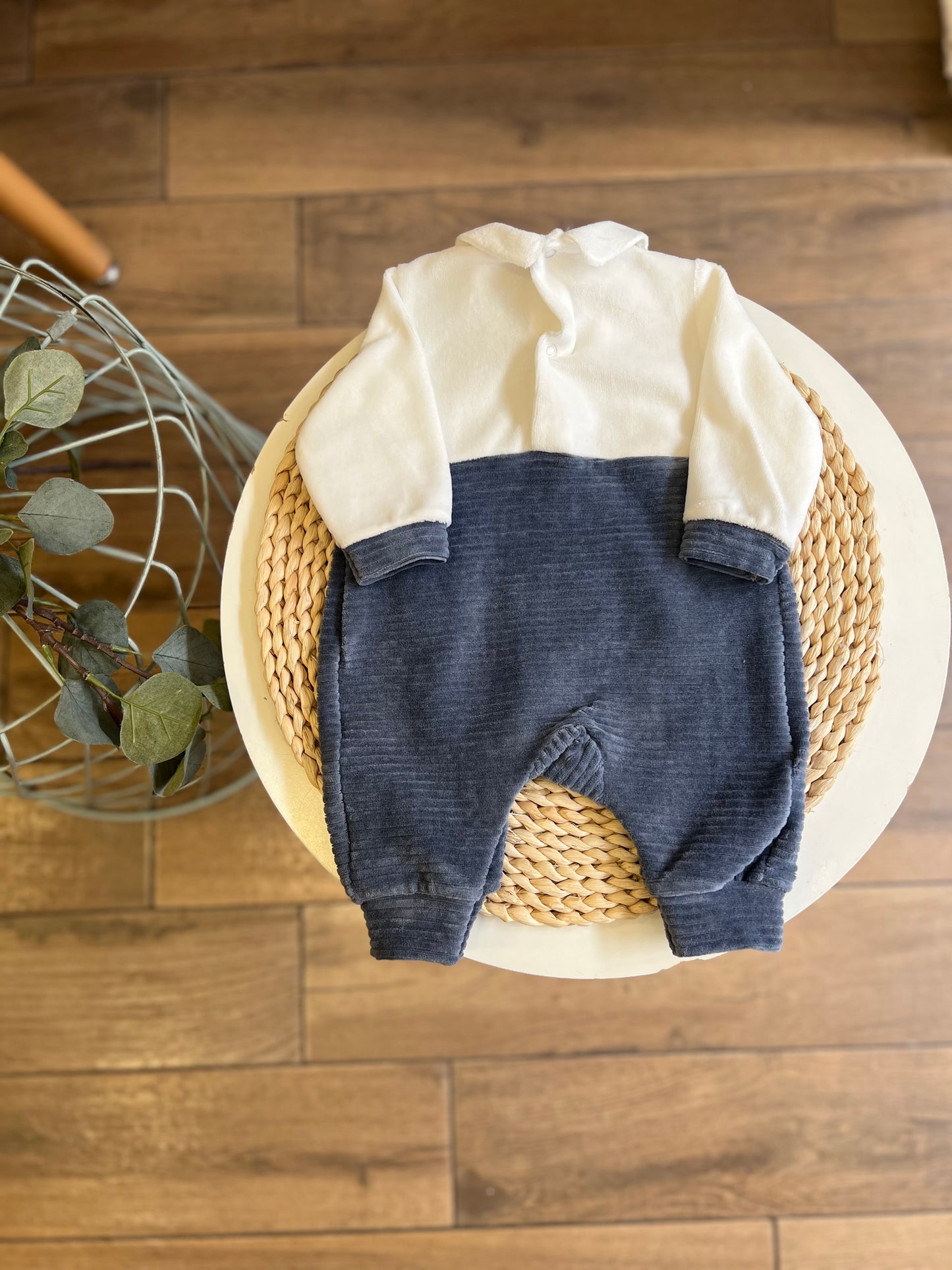 Tutina in ciniglia Blu