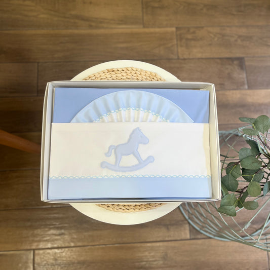 Set lenzuola carrozzina Cavalluccio Dondolo