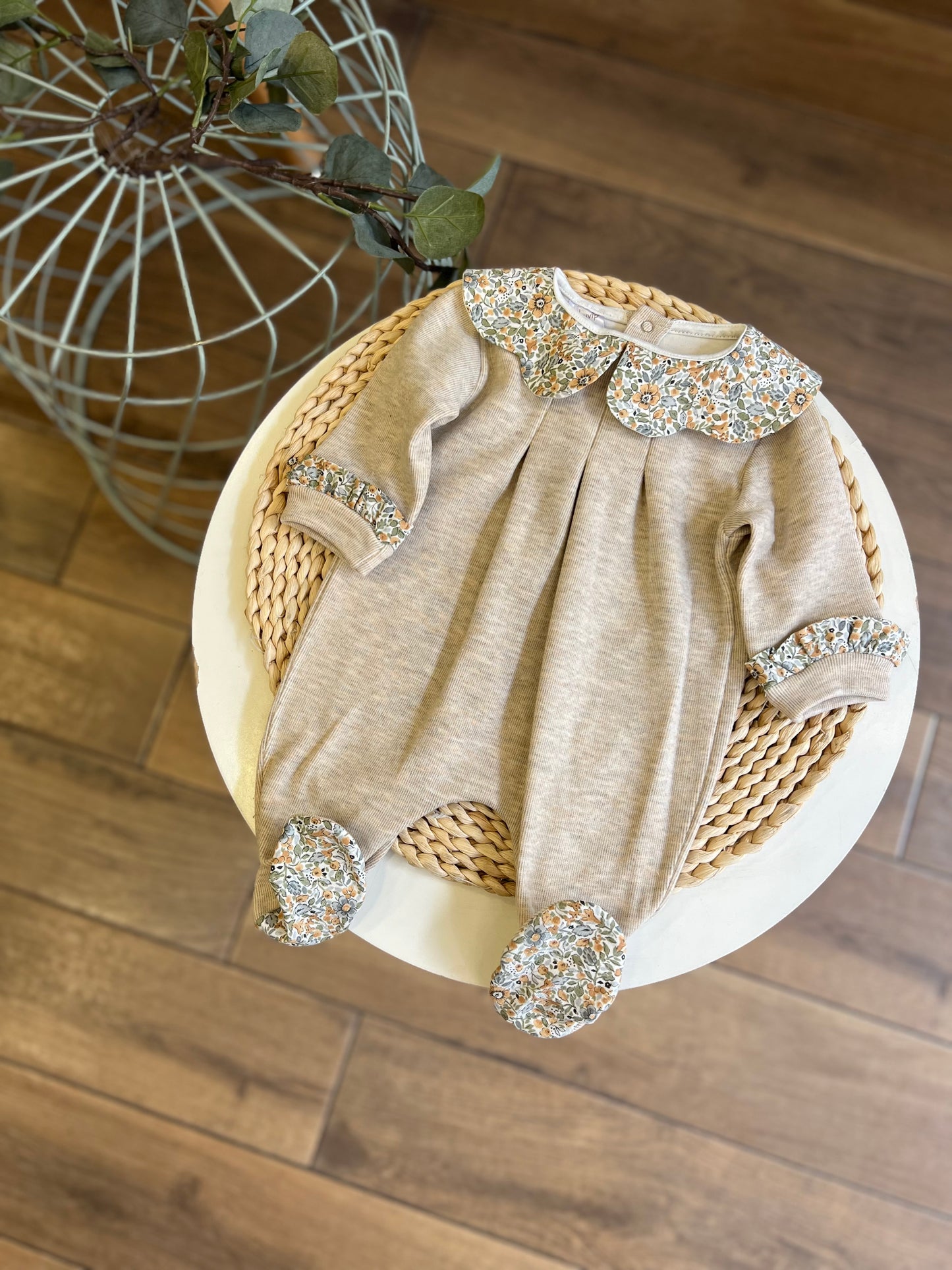Tutina in ciniglia Flower