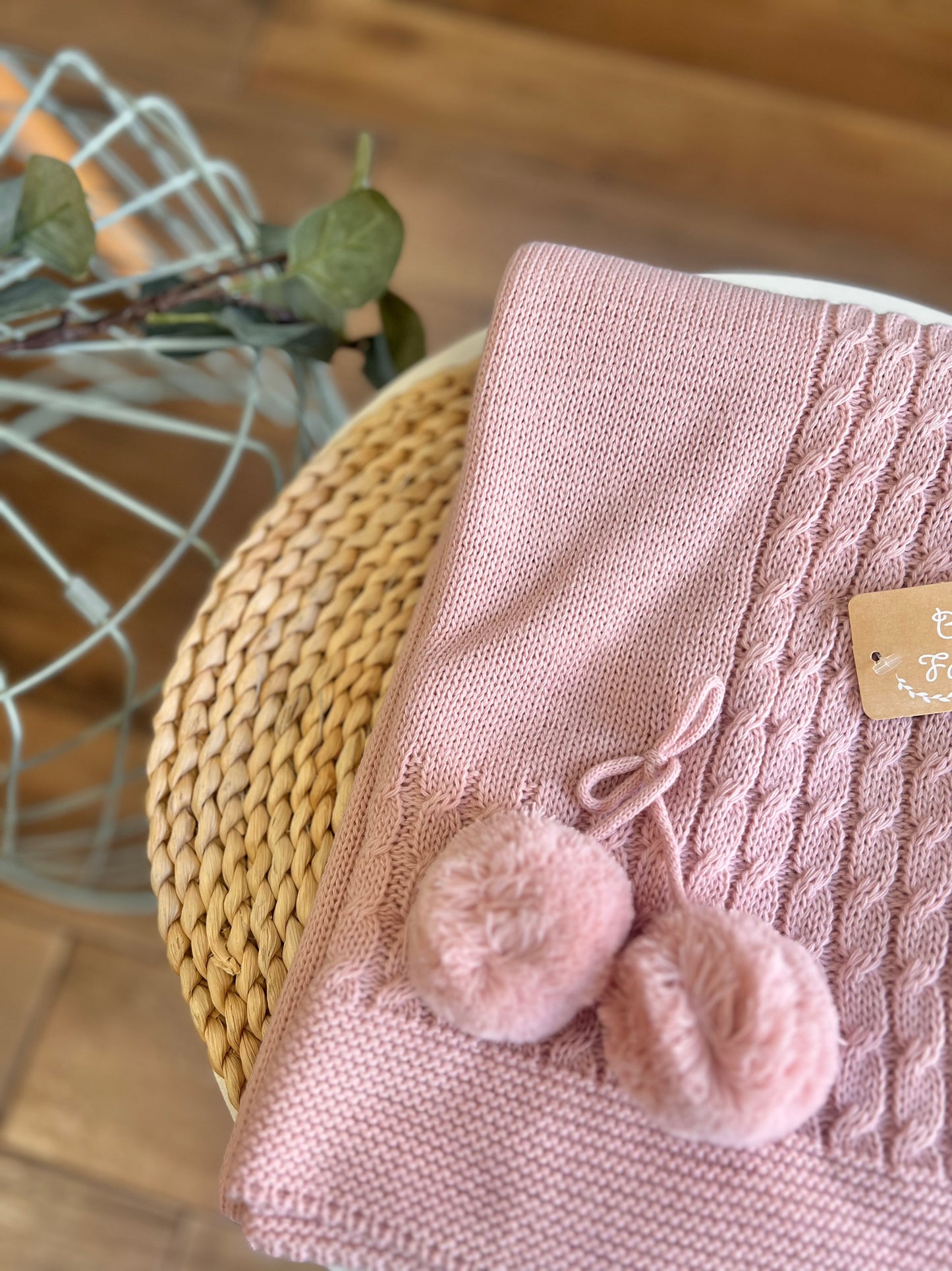 Coperta invernale Pon Pon Rosa Maquillage
