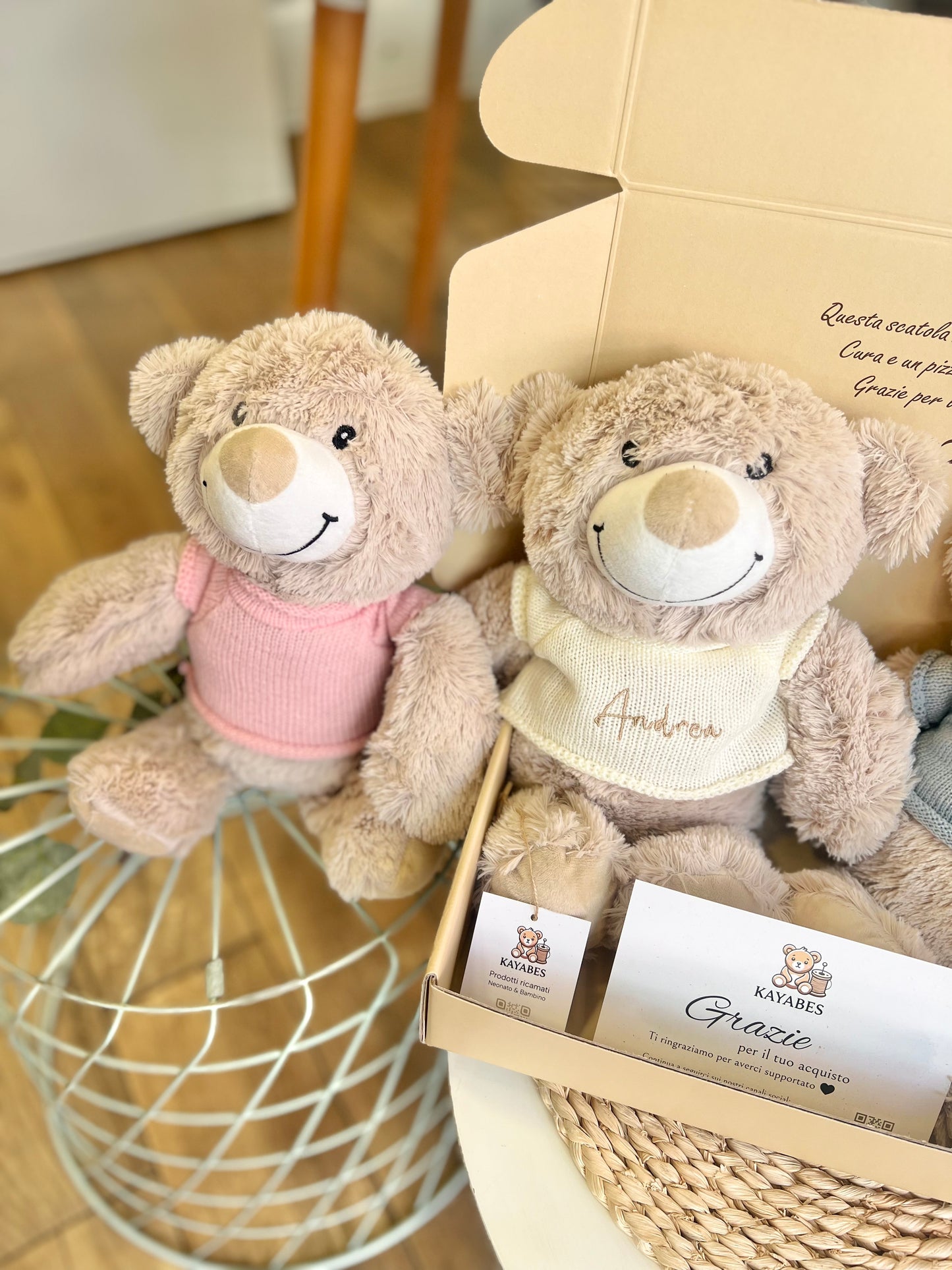Orsetto peluche personalizzato