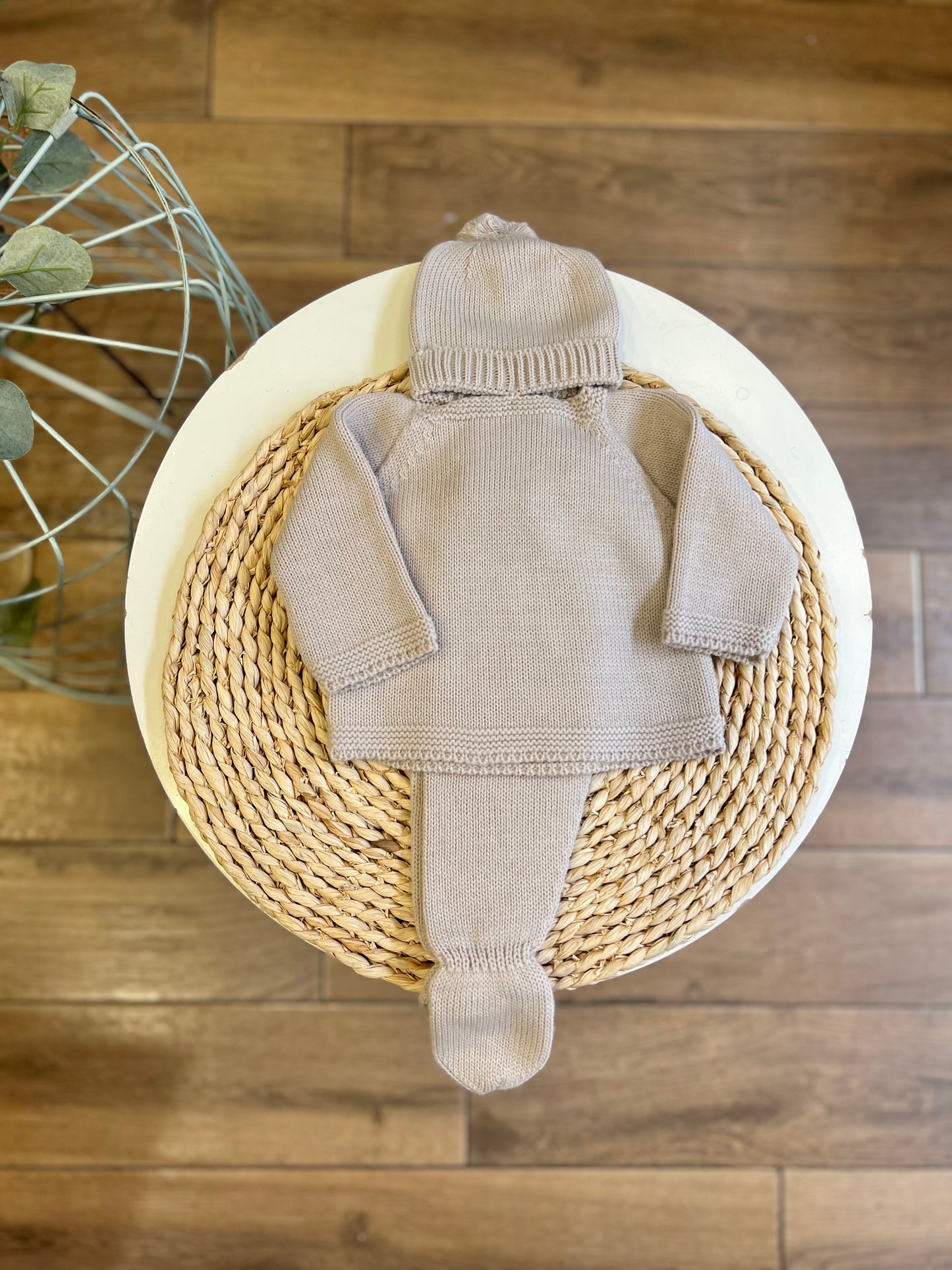 Completo invernale con cappellino Pietra