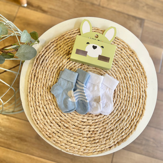 Set 4 paia di calzini in scatola Cielo