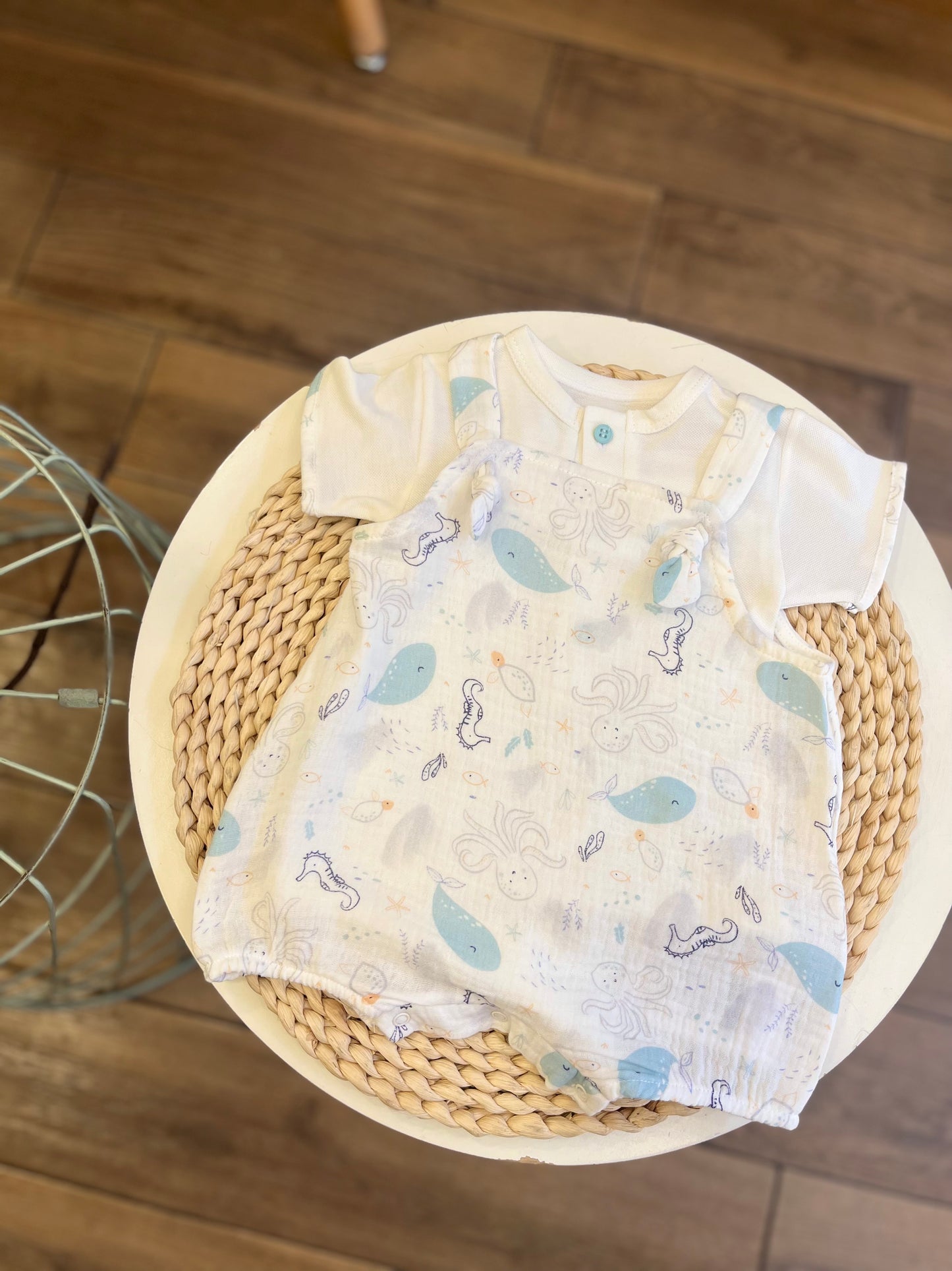 Salopette con body Sealife