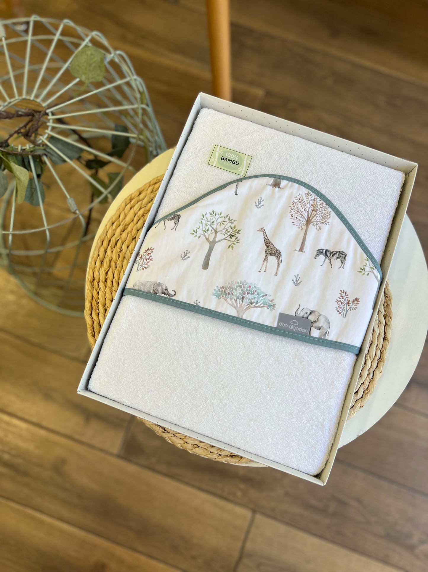Accappatoio triangolo Safari cotone Bamboo 100%