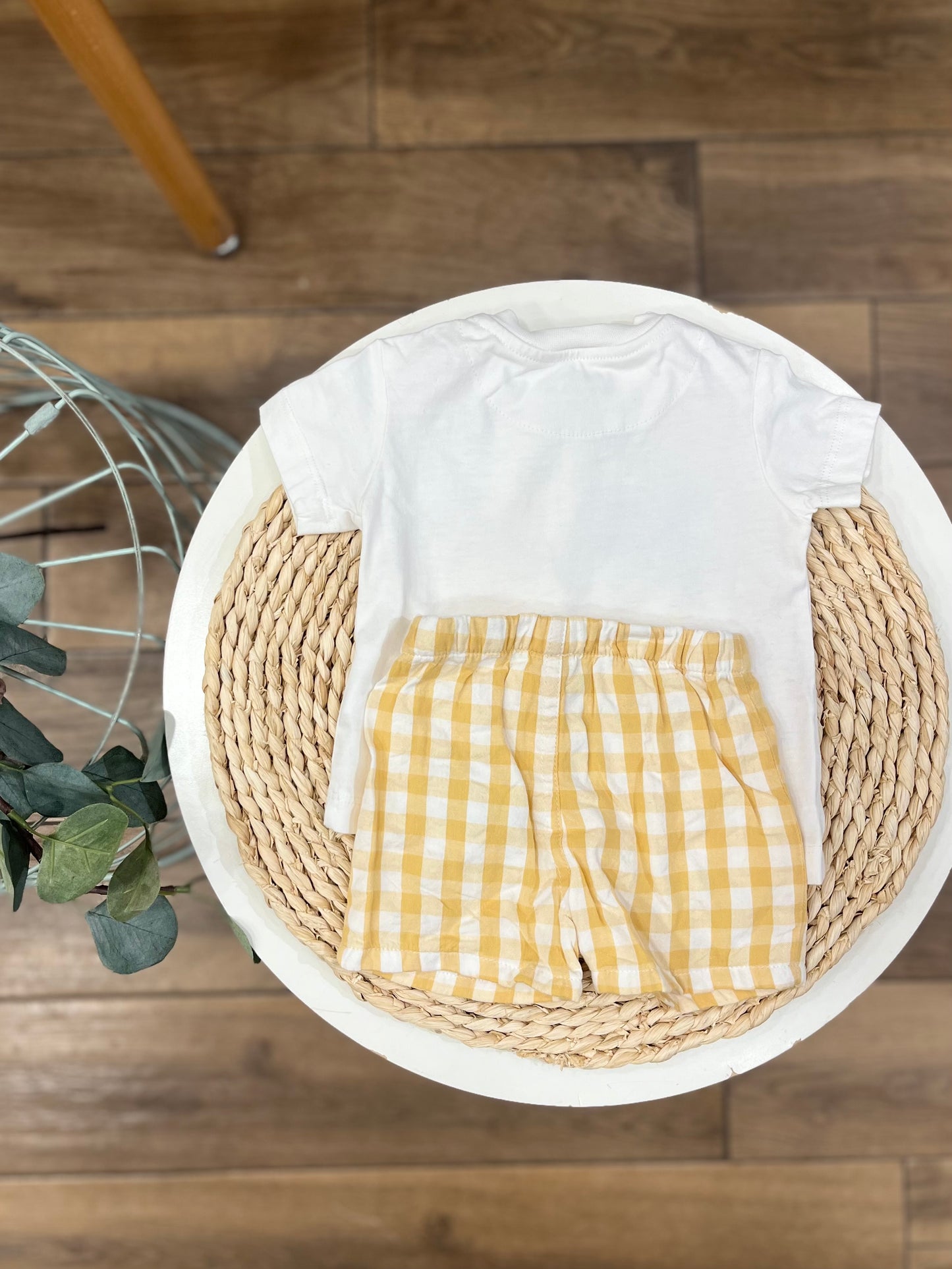 Completo Soleil con short a quadri