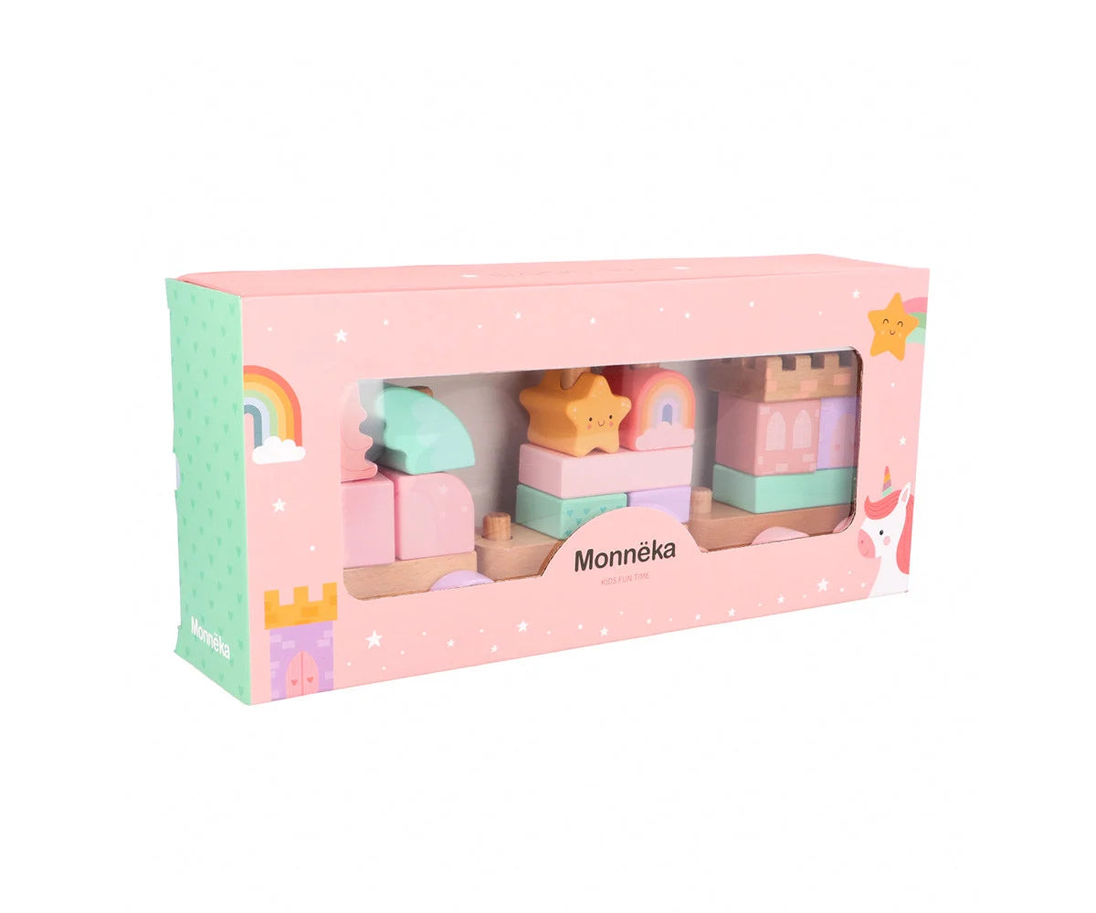Trenino Legno Monneka Magic World Personalizzabile