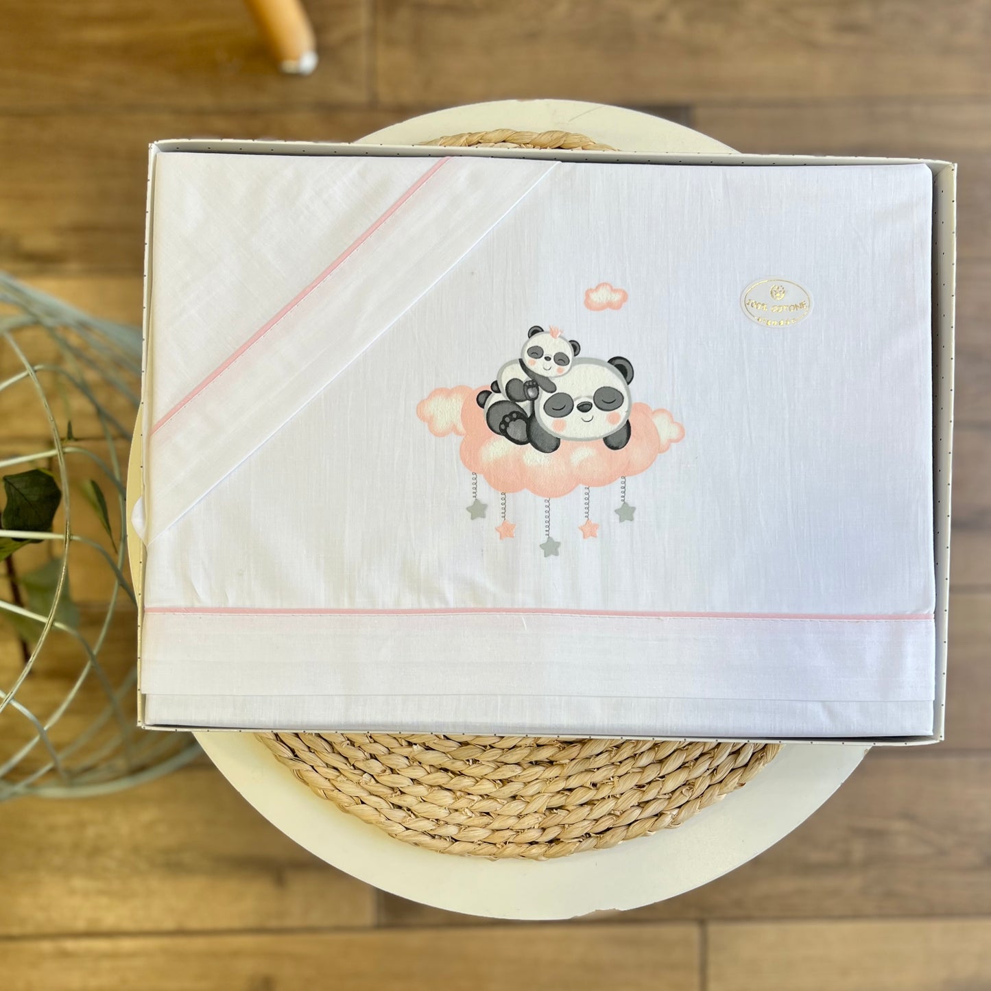 Set carrozzina Panda rosa