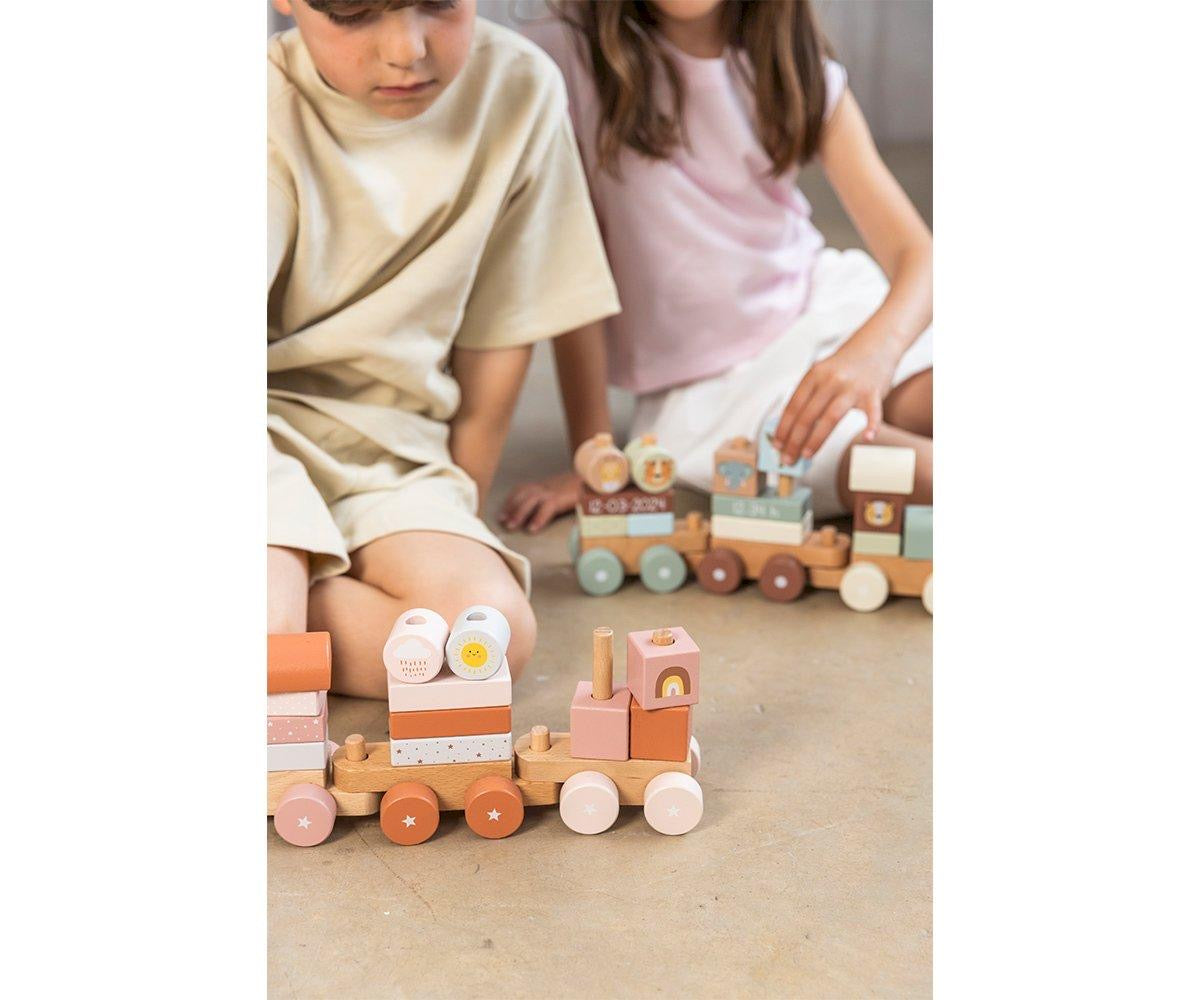 Trenino Legno Zoo Sunset Personalizzabile (TEMPO EXTRA per realizzazione)