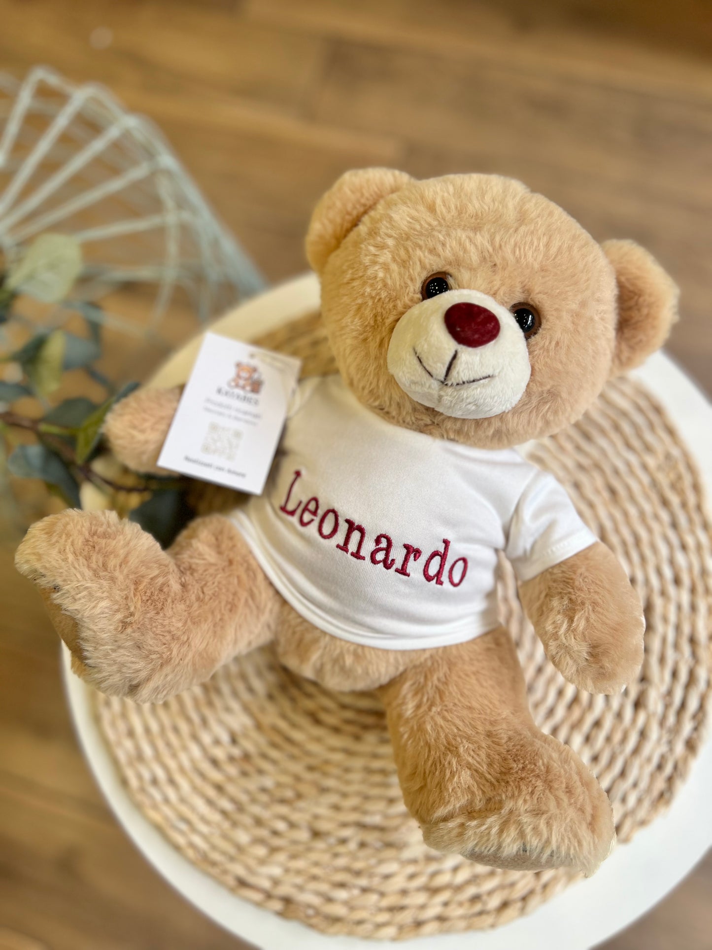 Orsetto peluche personalizzato con T-shirt