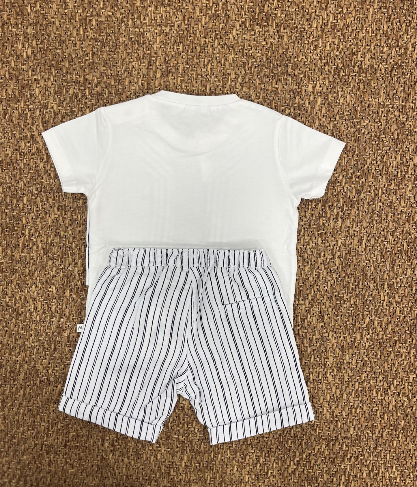 Completino T-Shirt e pantaloncino effetto lino