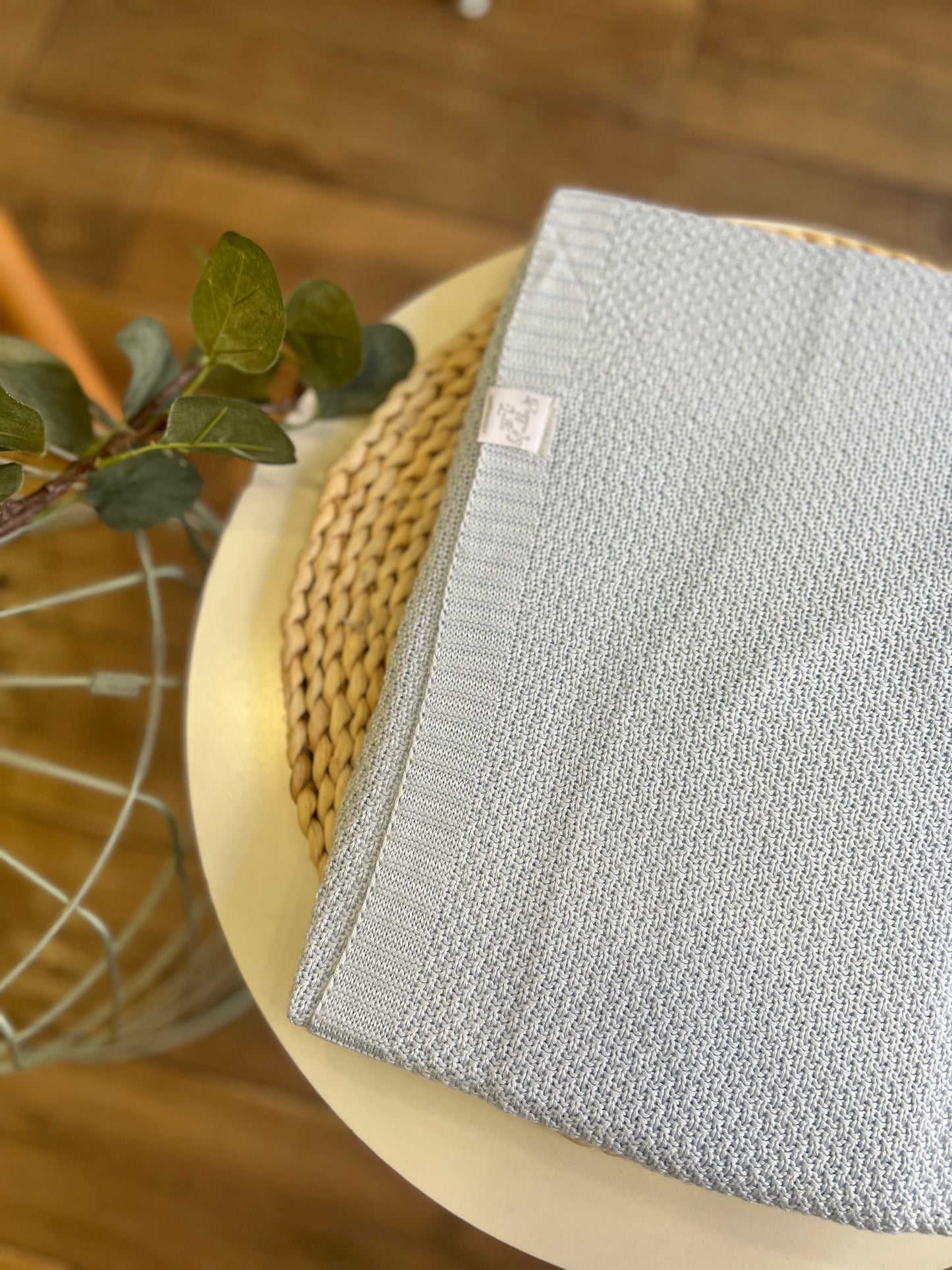 Coperta Celeste in cotone Bamboo