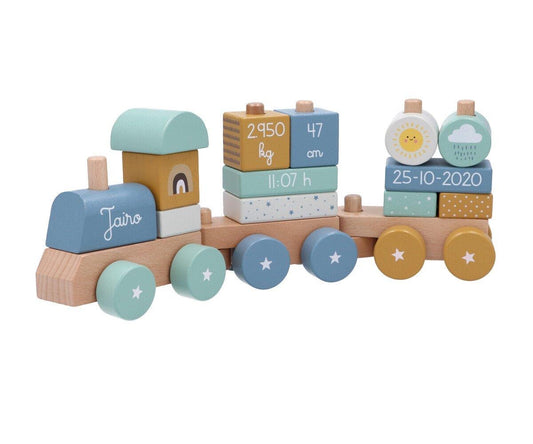 Trenino Legno Zoo Sunrise Personalizzabile (TEMPO EXTRA per realizzazione)