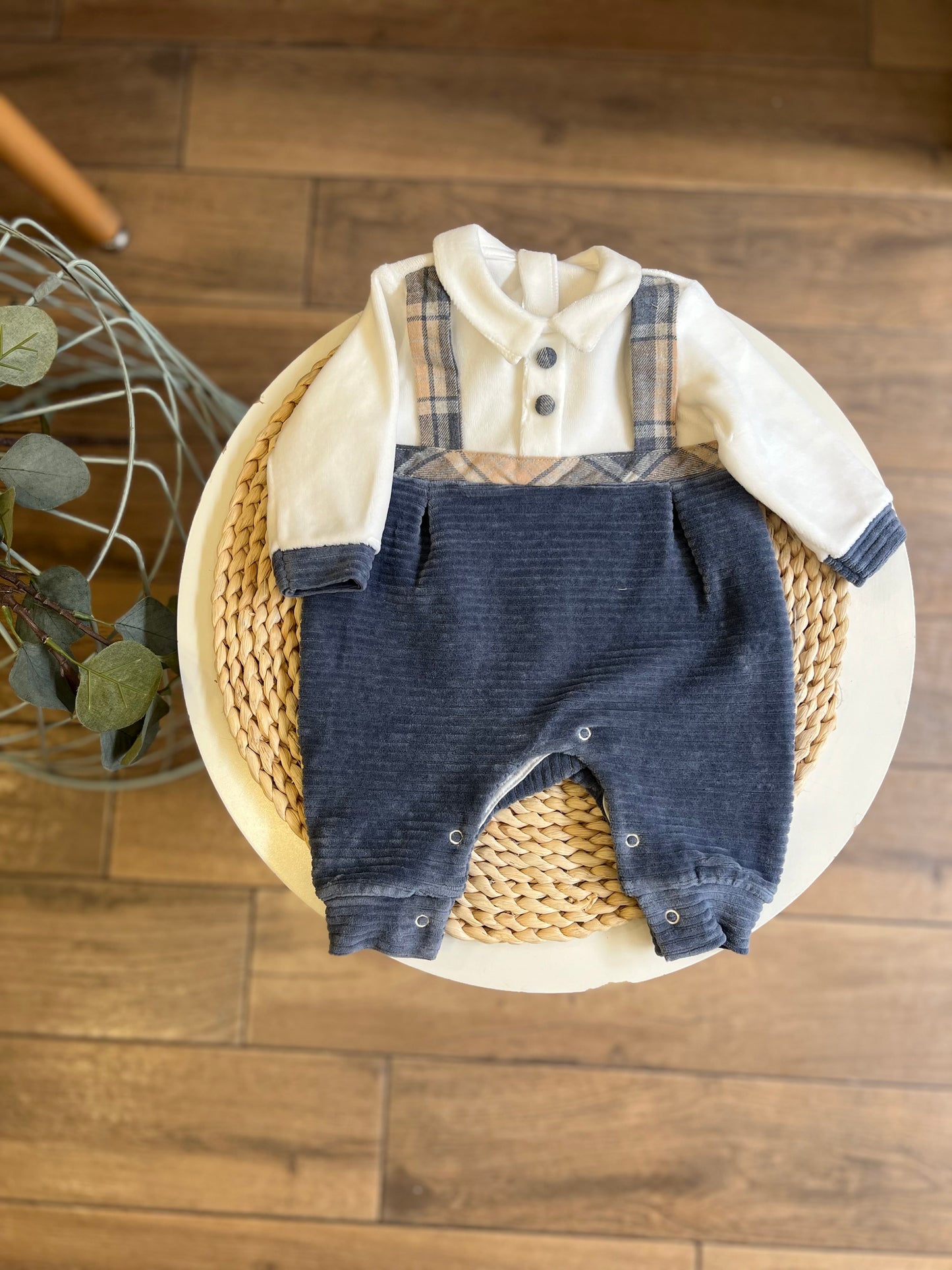 Tutina in ciniglia Blu