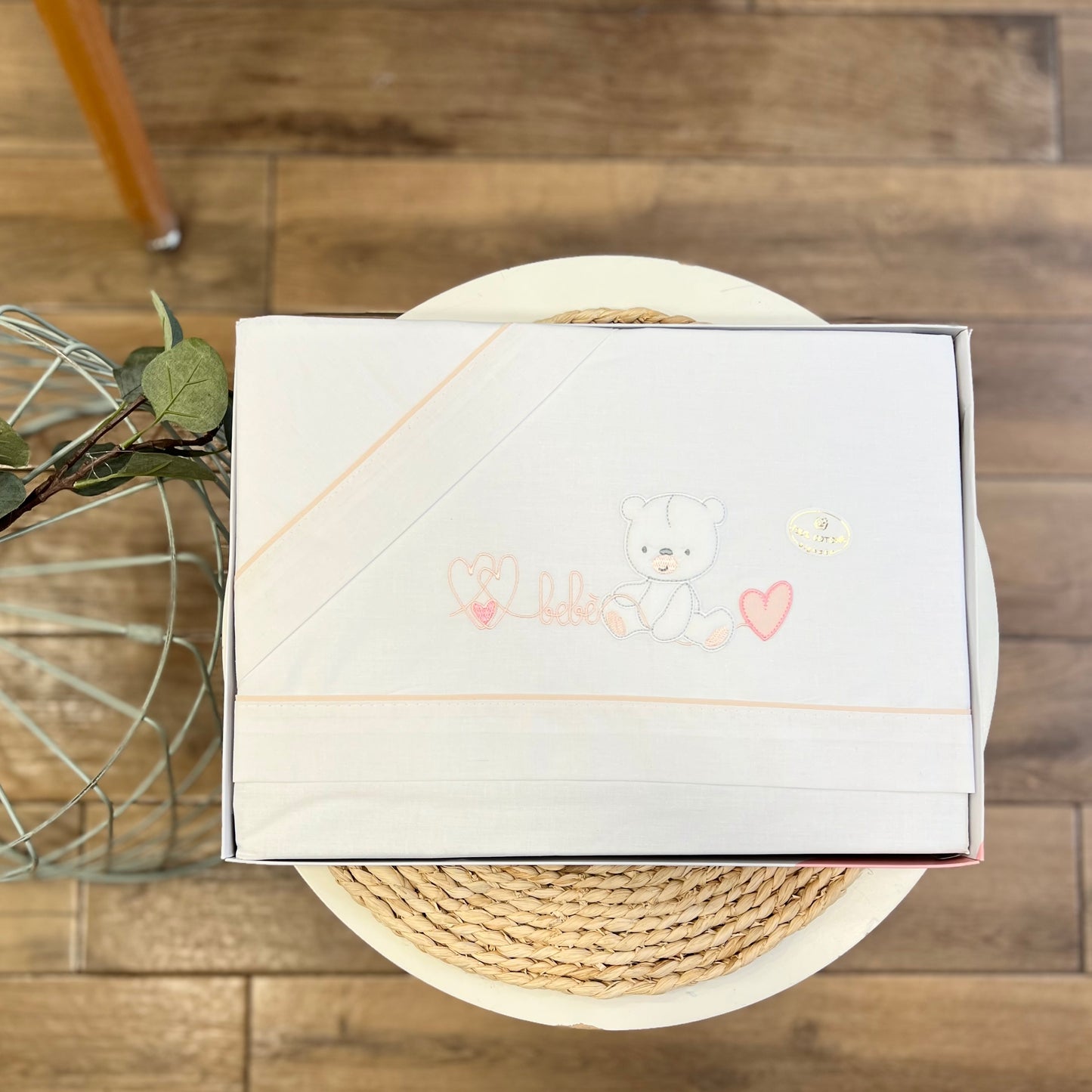 Set carrozzina Orsetto Baby Rosa