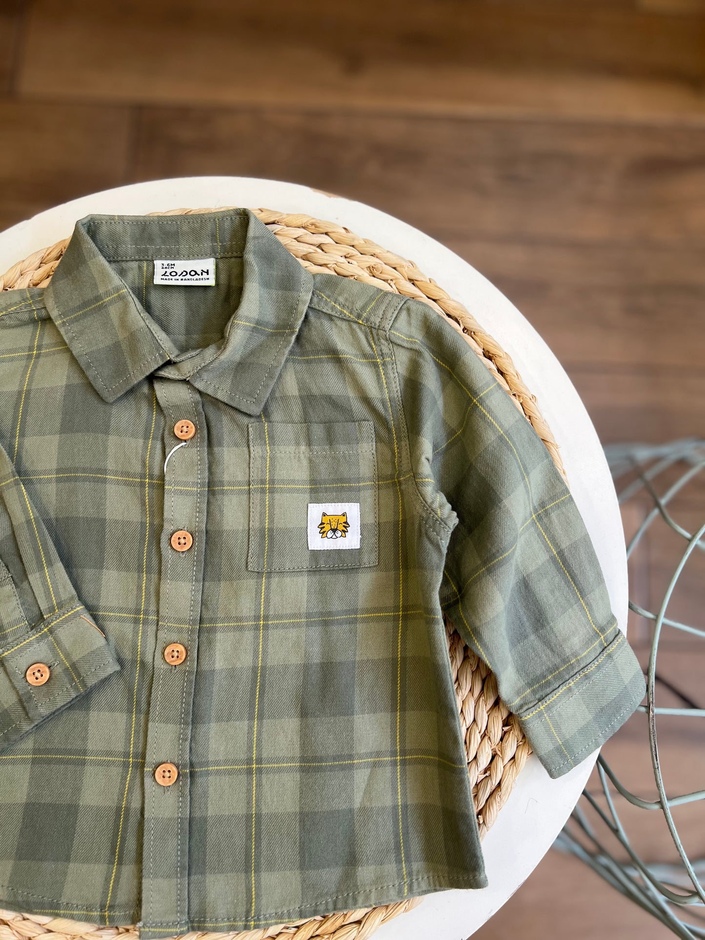Camicia a quadri Lion