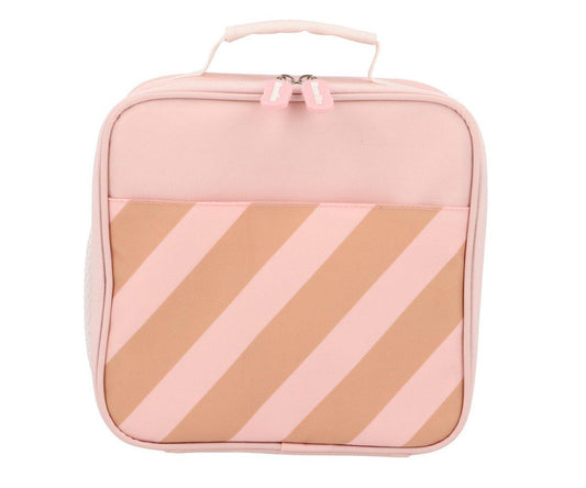 Borsa Termica Rigida Monnëka Big Stripes Pink Personalizzabile