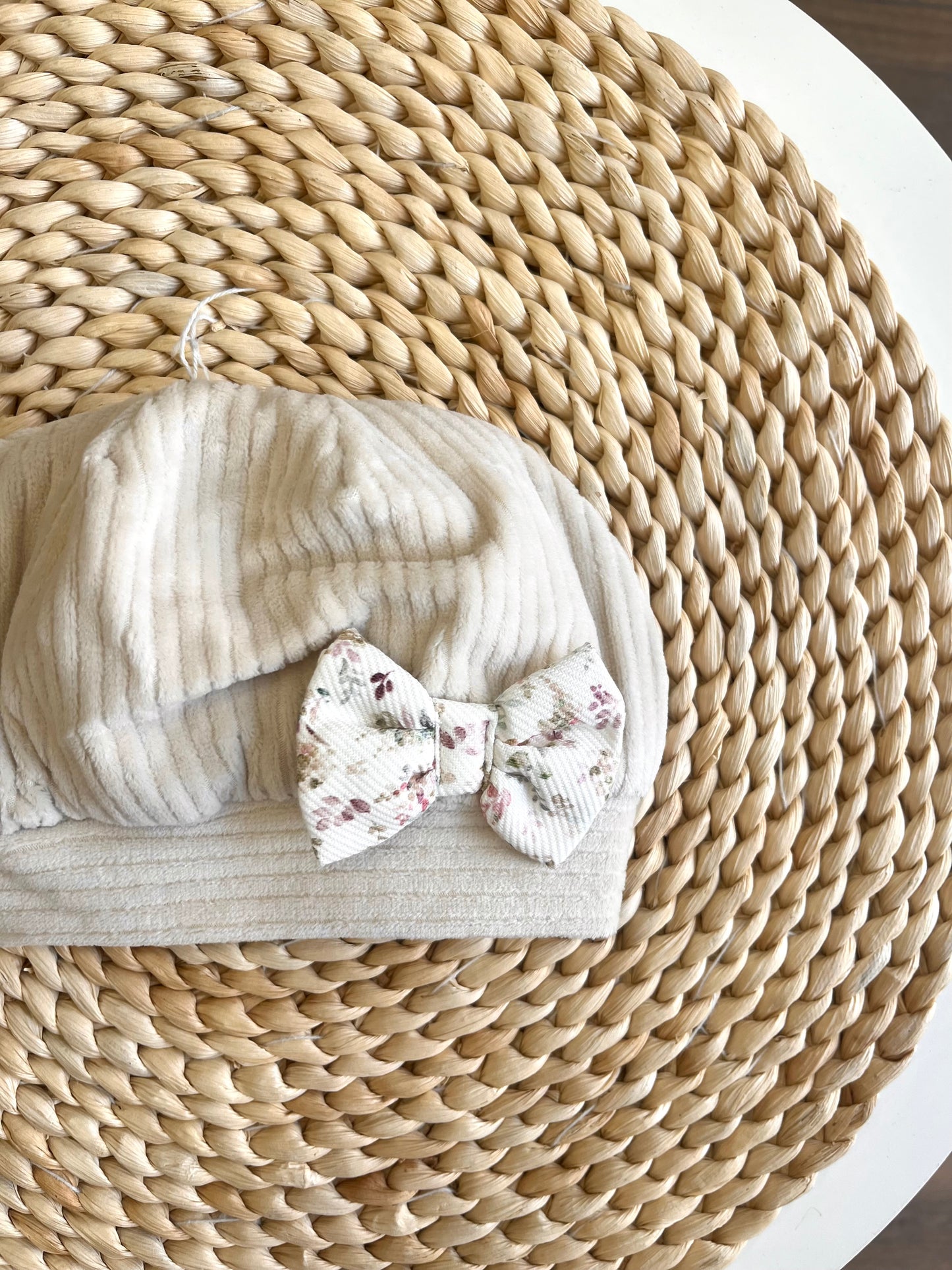 Cappellino ciniglia Fiorellini