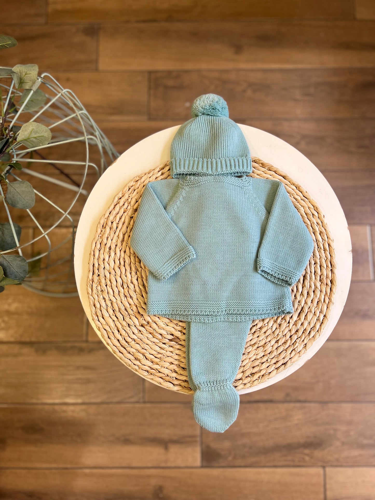 Completo invernale con cappellino Verde
