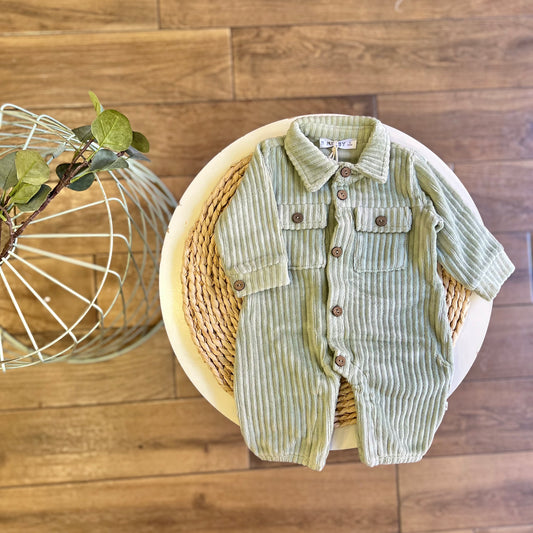 Tutina costine Verde