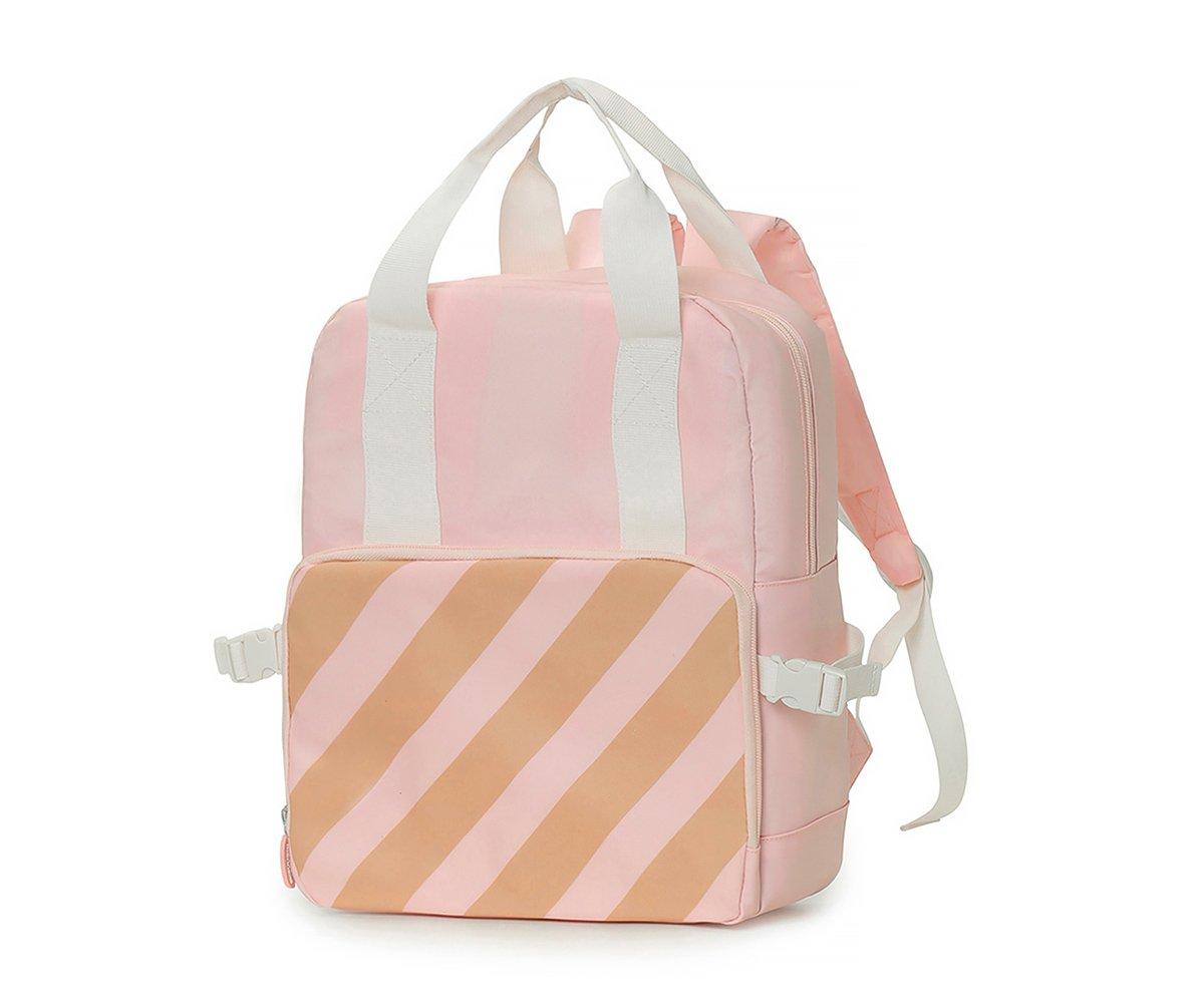 Zaino Termico Monneka Big Stripes Pink Personalizzabile