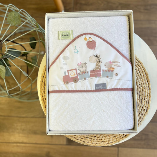 Accappatoio triangolo Safari con bavetta in spugna Maquillage