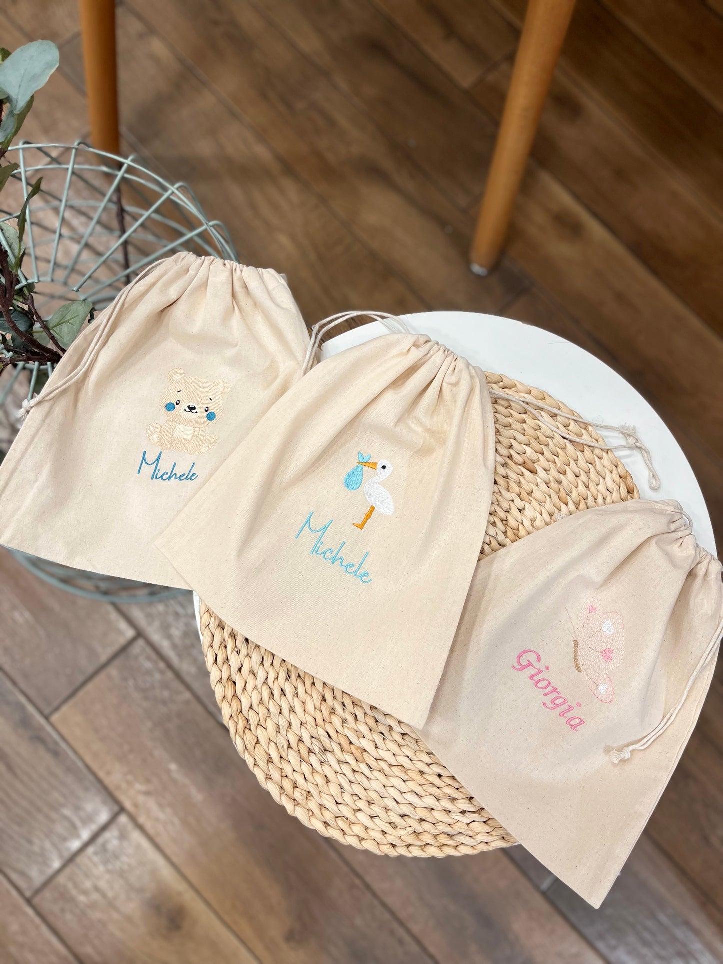 Sacchetto in cotone biologico personalizzato