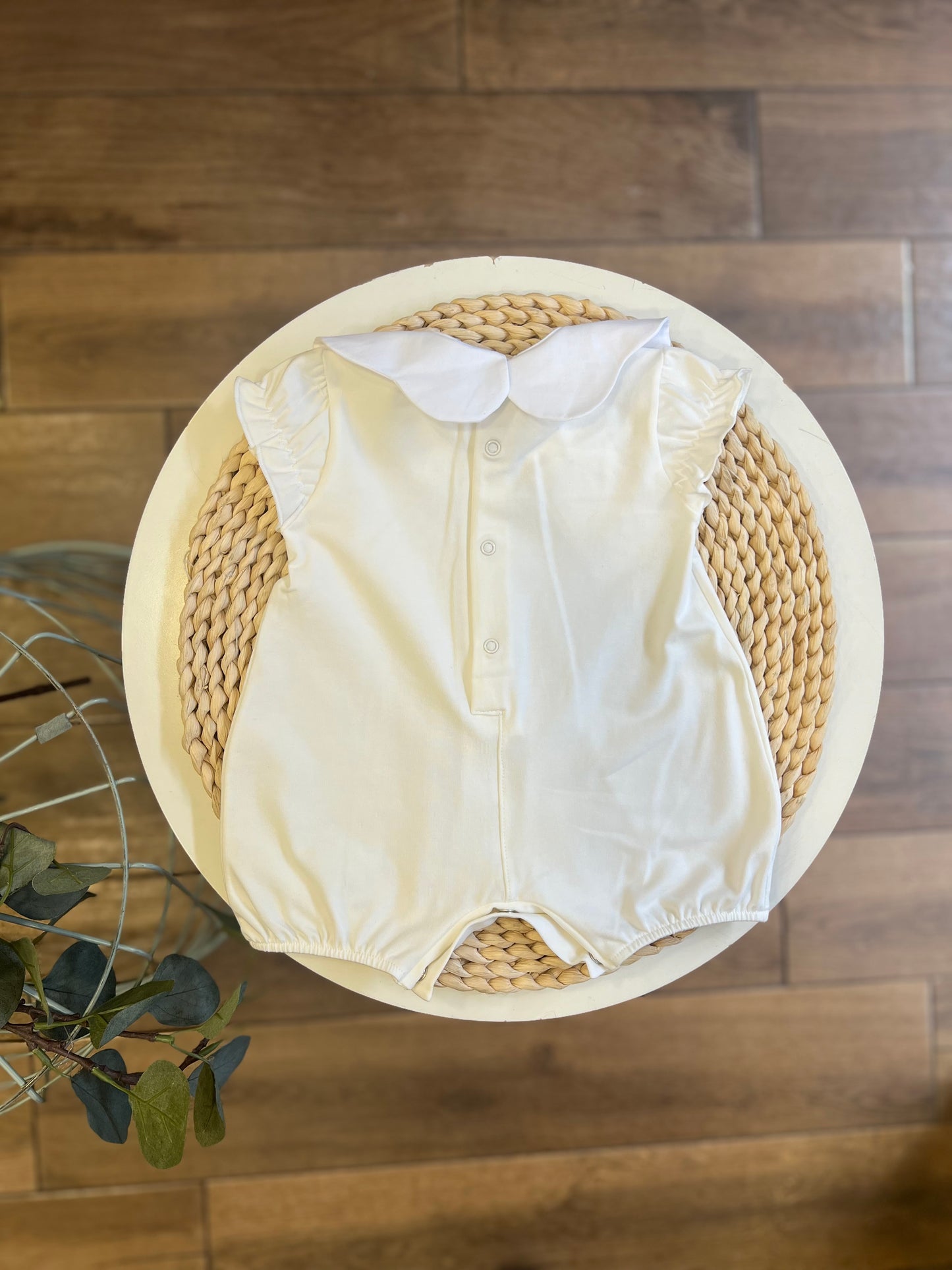 Pagliaccetto in cotone con colletto