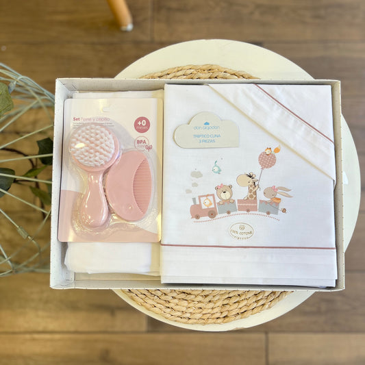 Set lettino con spazzole Trenino Safari Maquillage