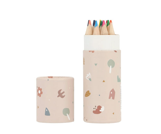 Tubo 12 Pastelli Tutete Geometric Nature