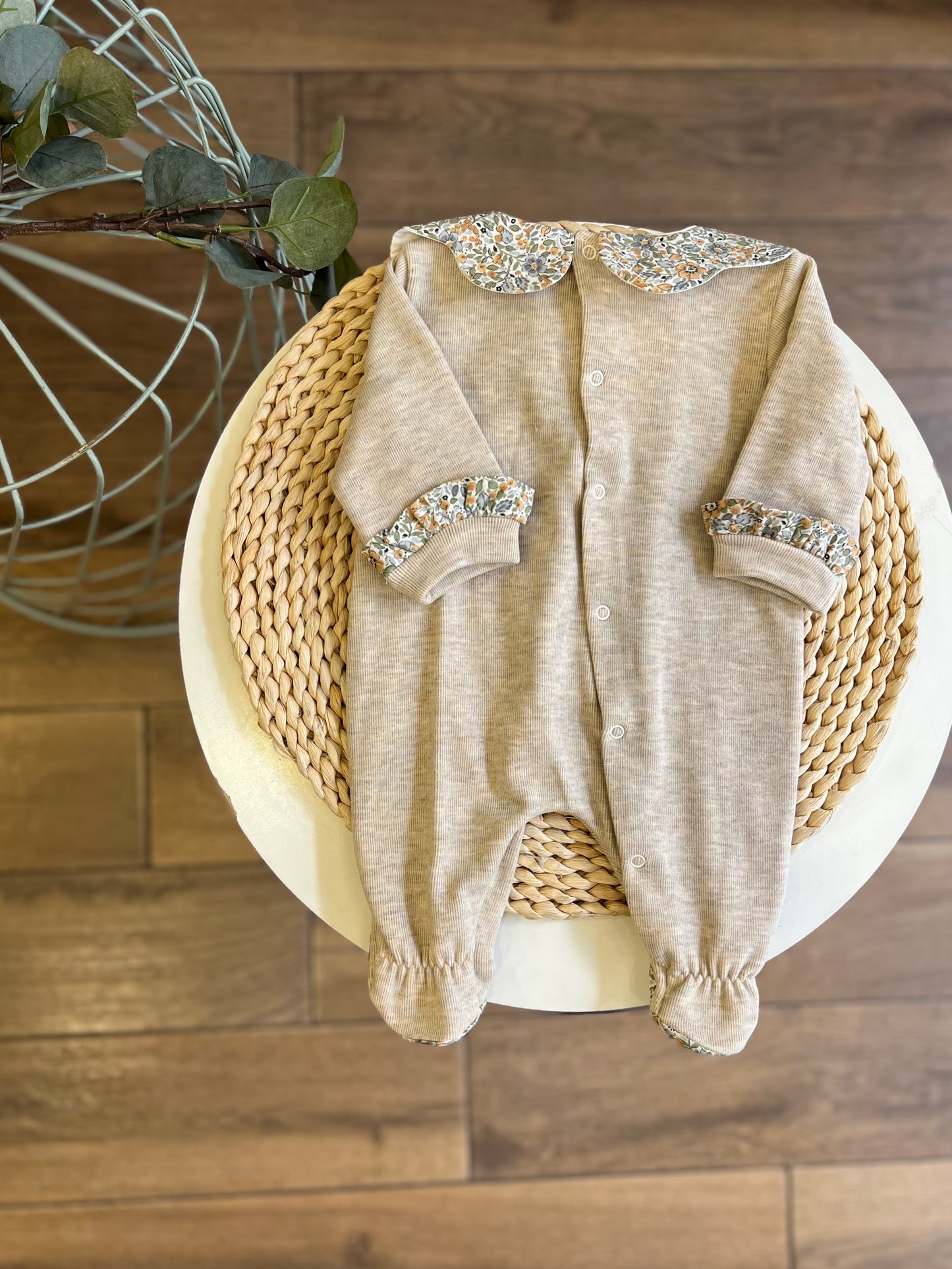 Tutina in ciniglia Flower