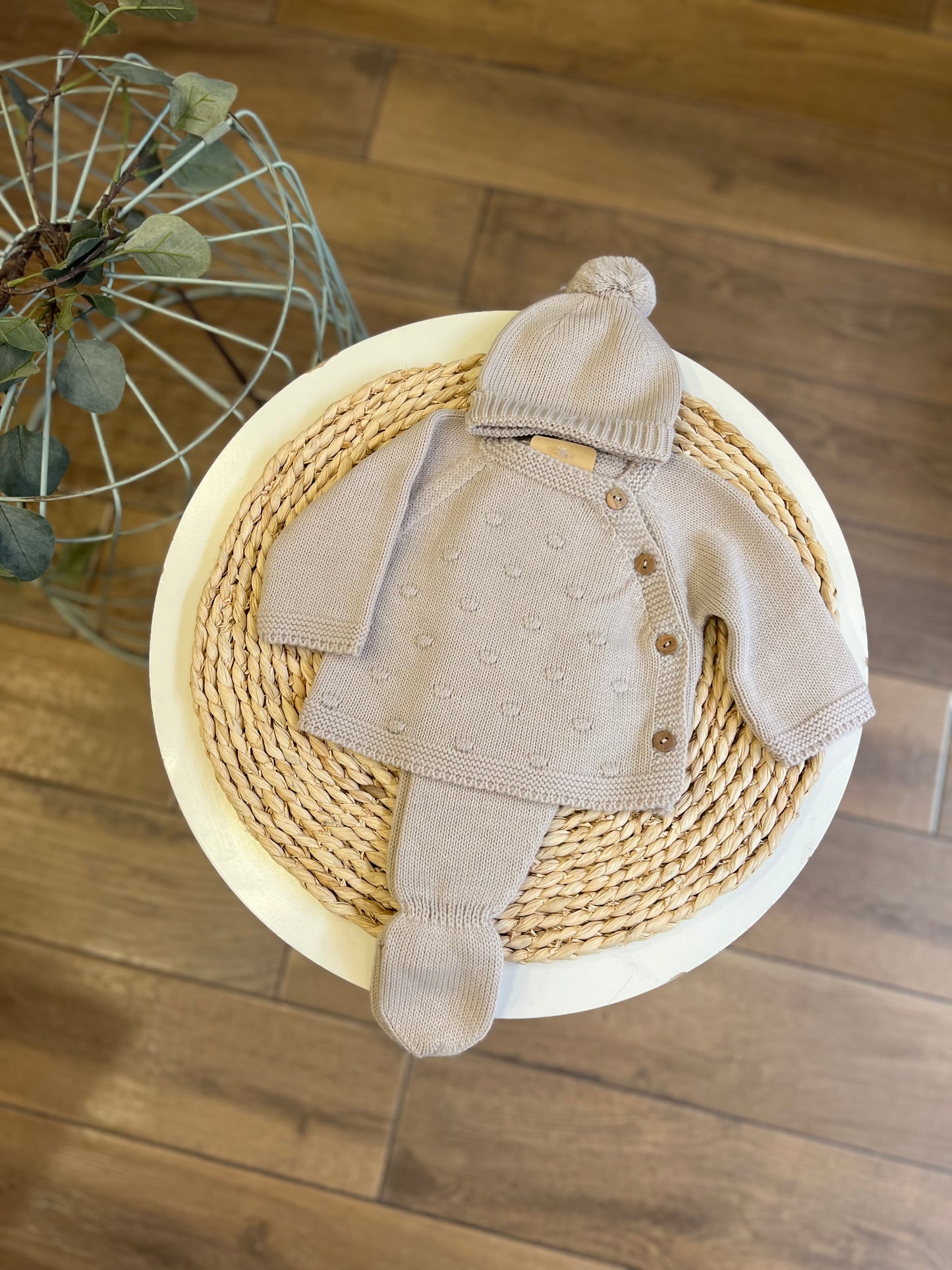 Completo invernale con cappellino Pietra